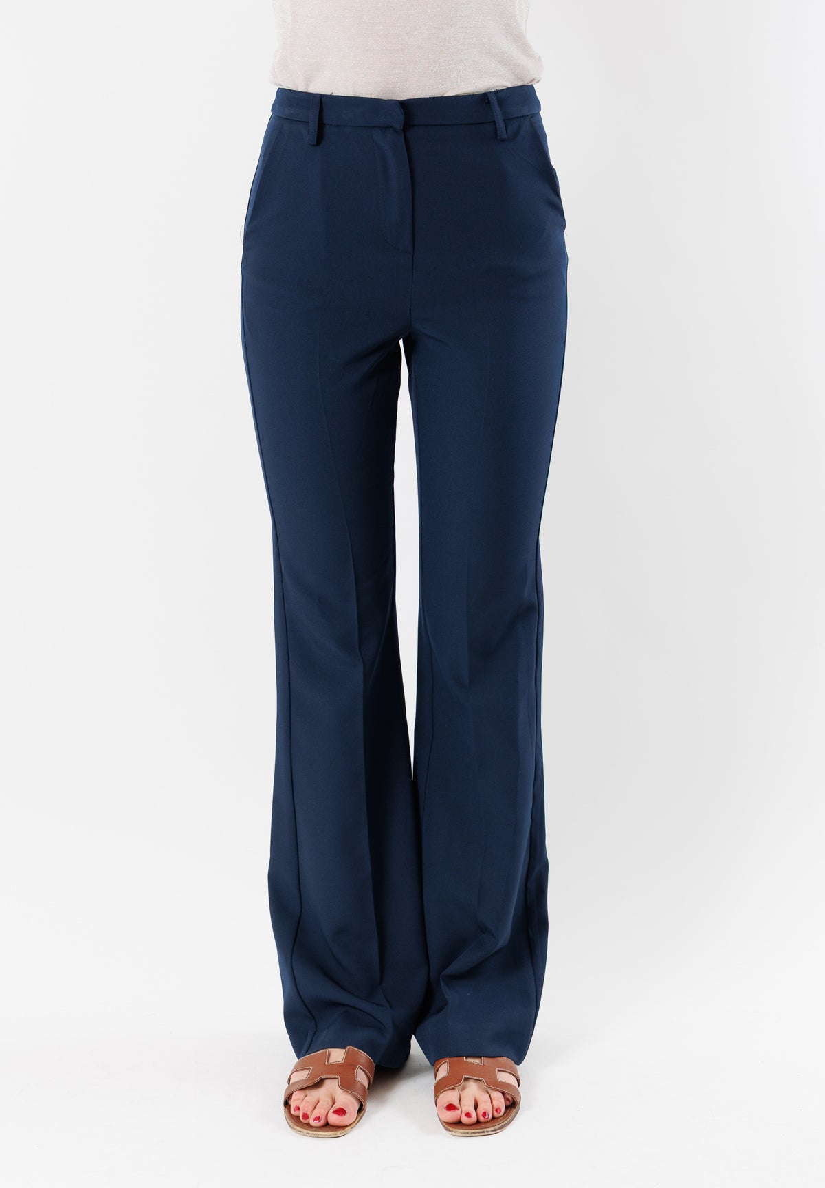 PE25044TEBLU - Trousers - MESANGE