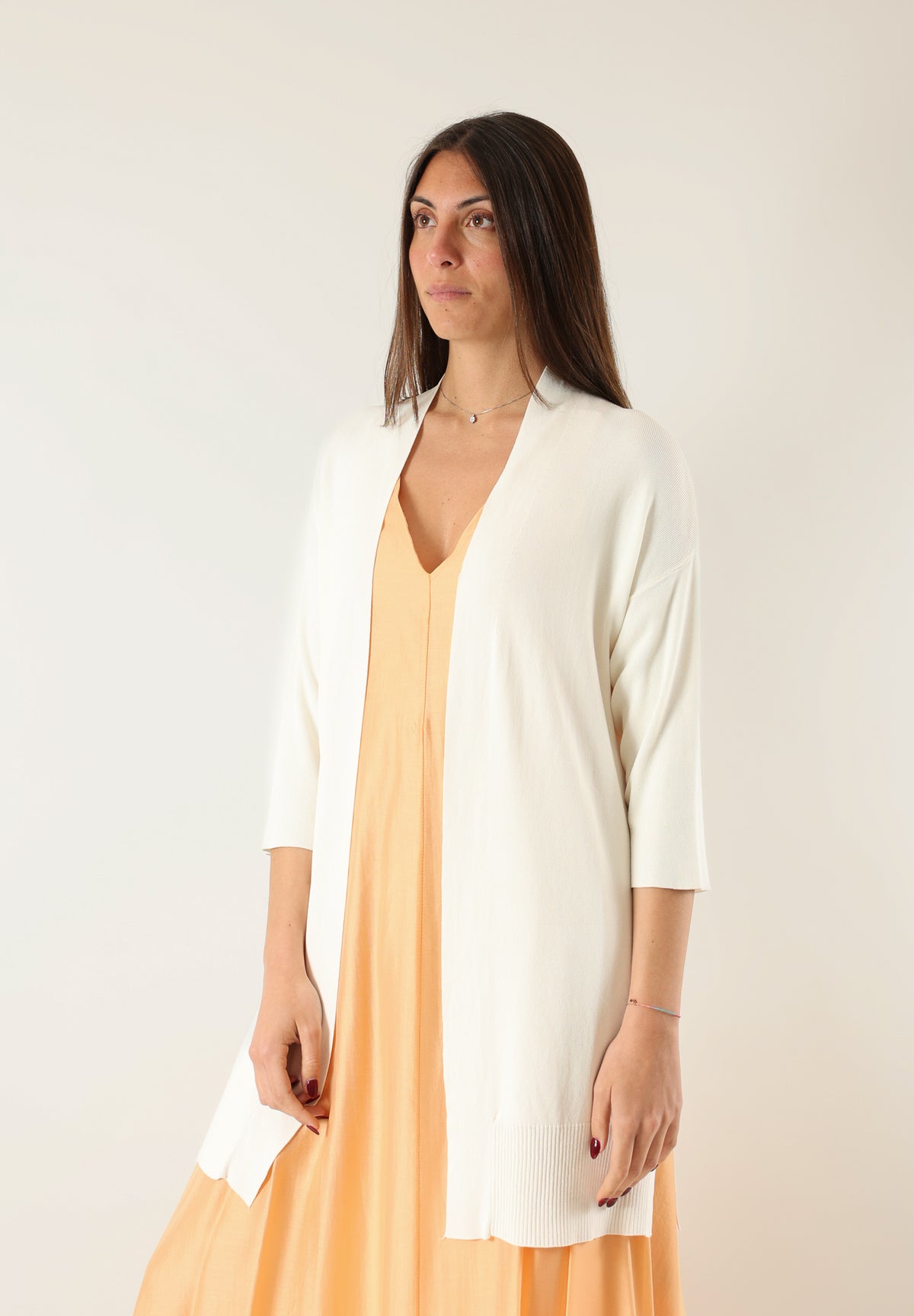 Cardigan Lungo in Maglia Leggera BY0800