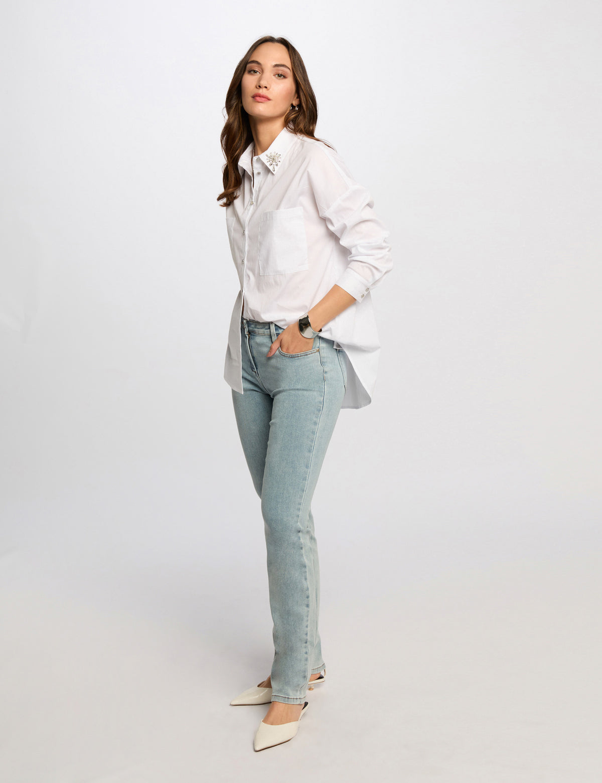 Jeans slim con vita regolare PDROIT ( TAGLIE FRANCESI )