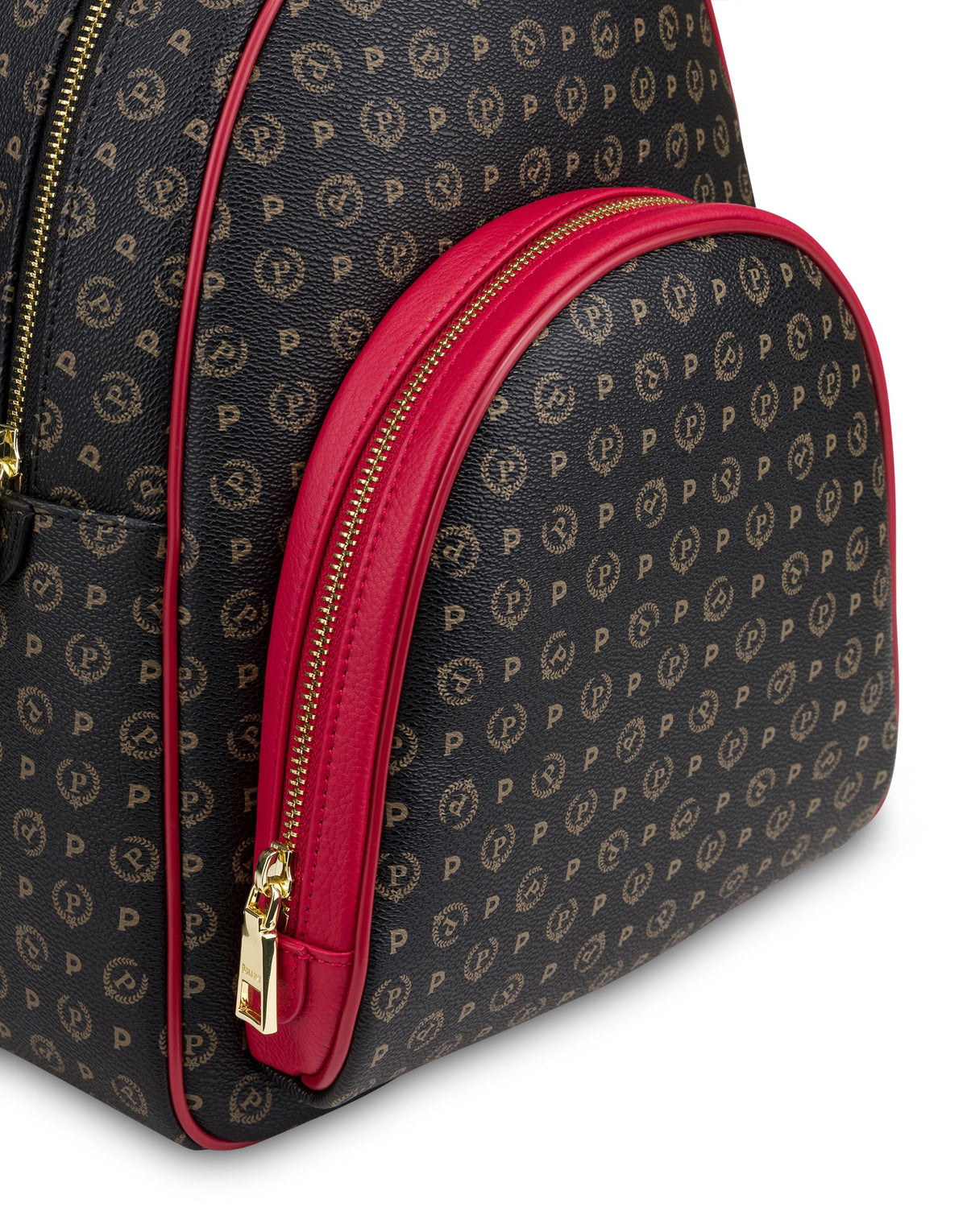 Hobo Bag Heritagein Soft Relief Nero/lacca Zaino con stampa logo all over TE8553PP0OQ1100B