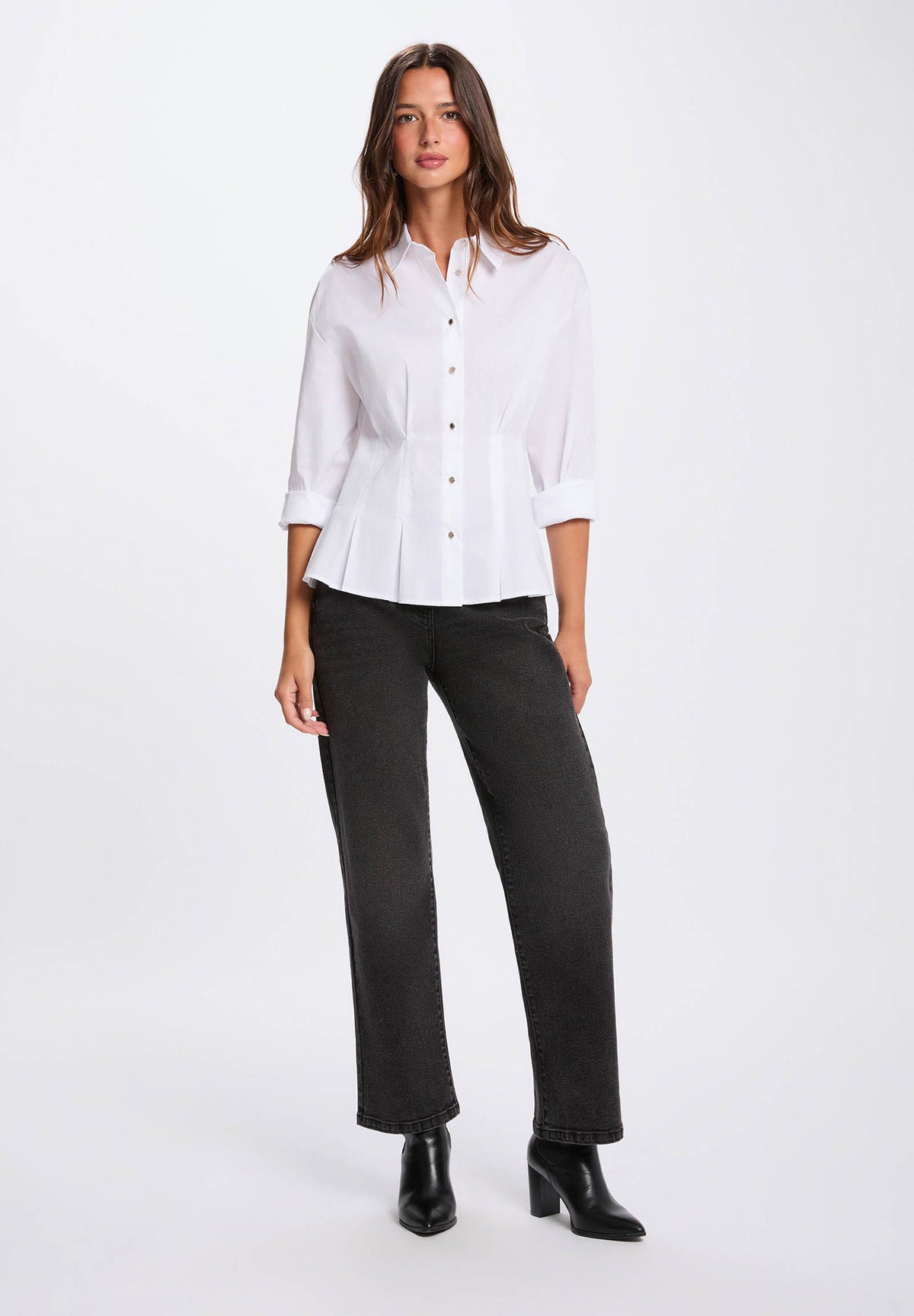 Camicia con fondo svasato CORSET ( TAGLIE FRANCESI )