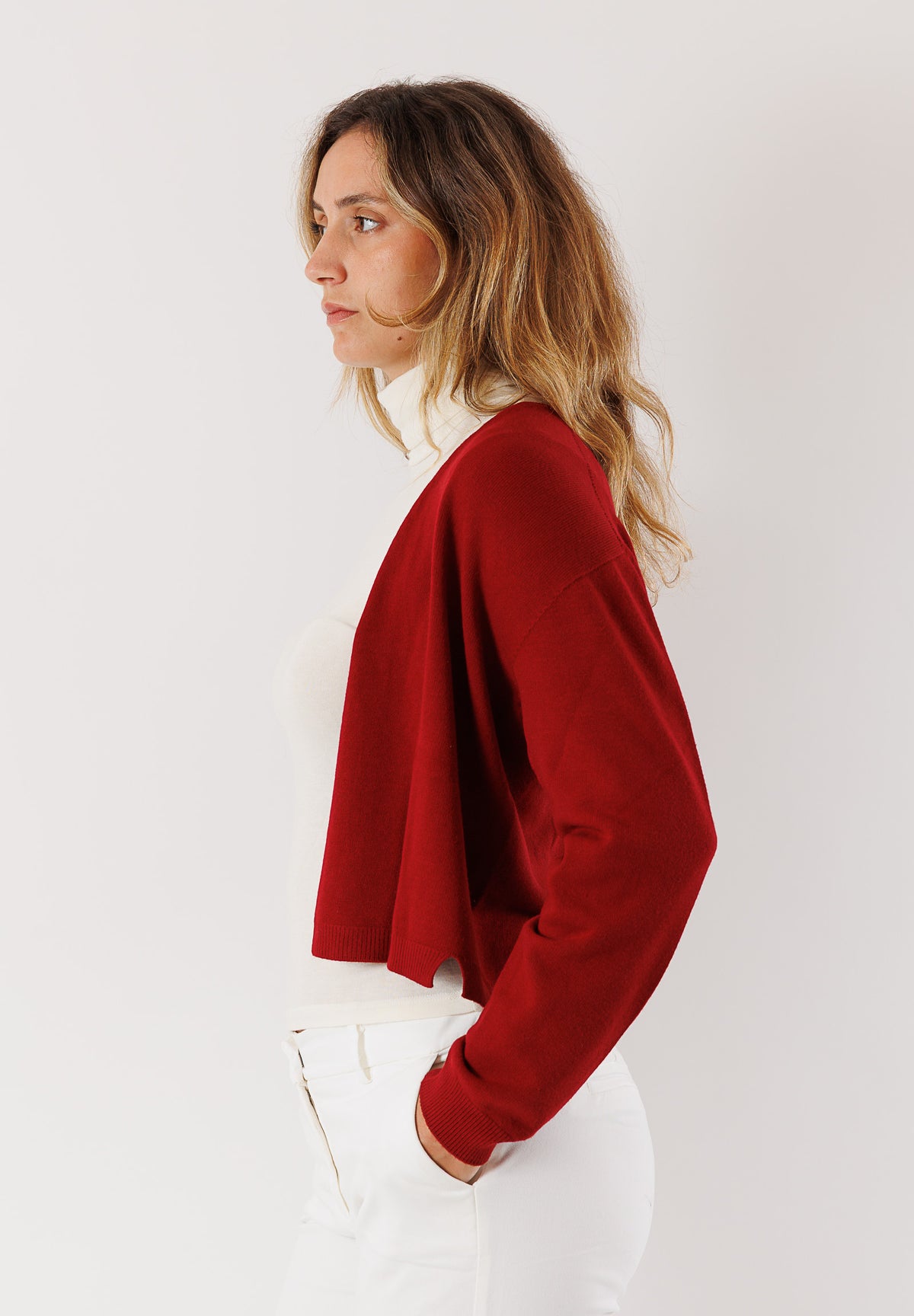 Cardigan corto in maglia leggera 3M0825