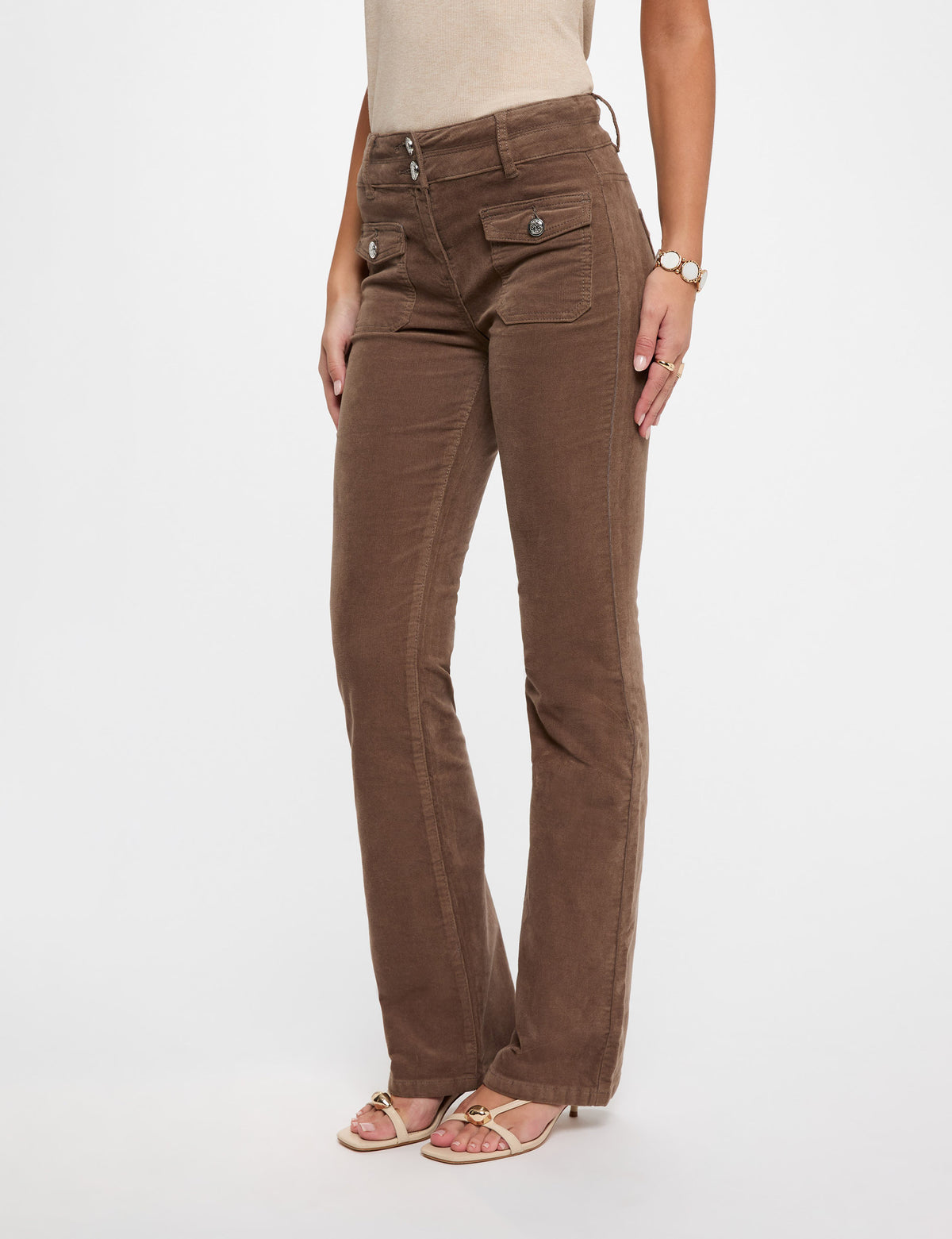 Morgan POLENO pantaloni flare in velluto