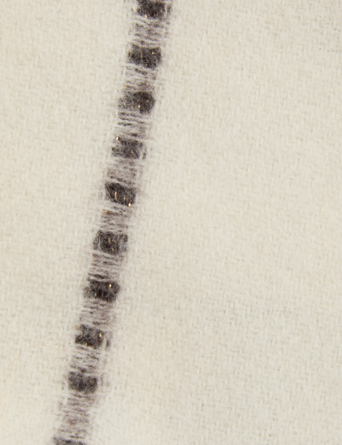Sciarpa 5PIQUEOFFWHITE-NOIR