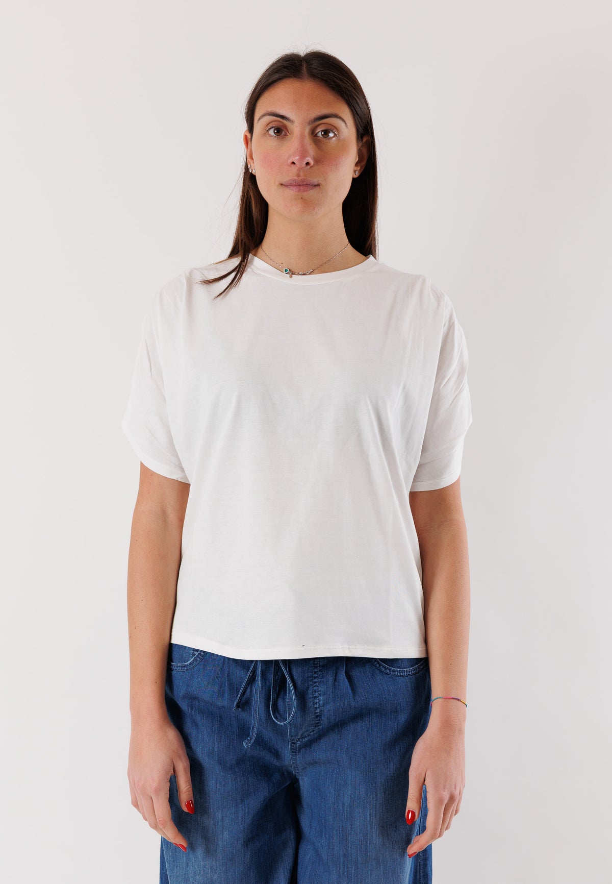 T-shirt maniche pieghe SM212