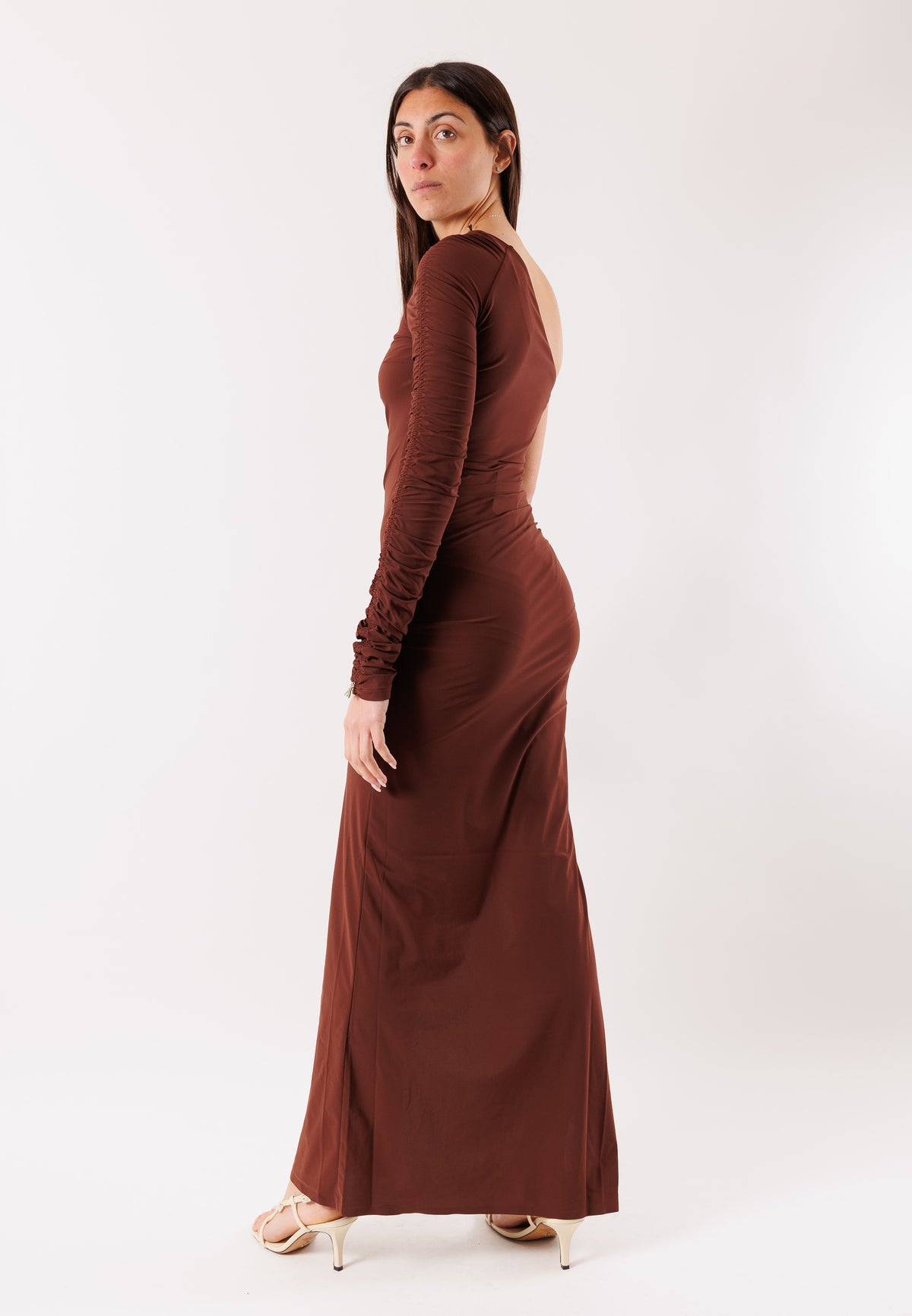 PATRIZIA PEPE Women's Dresses Wood Brown