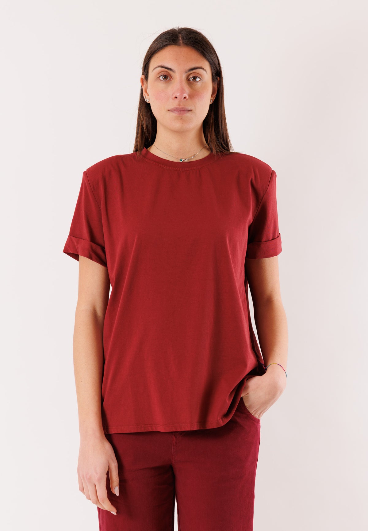 t-shirt con spalline NH409C