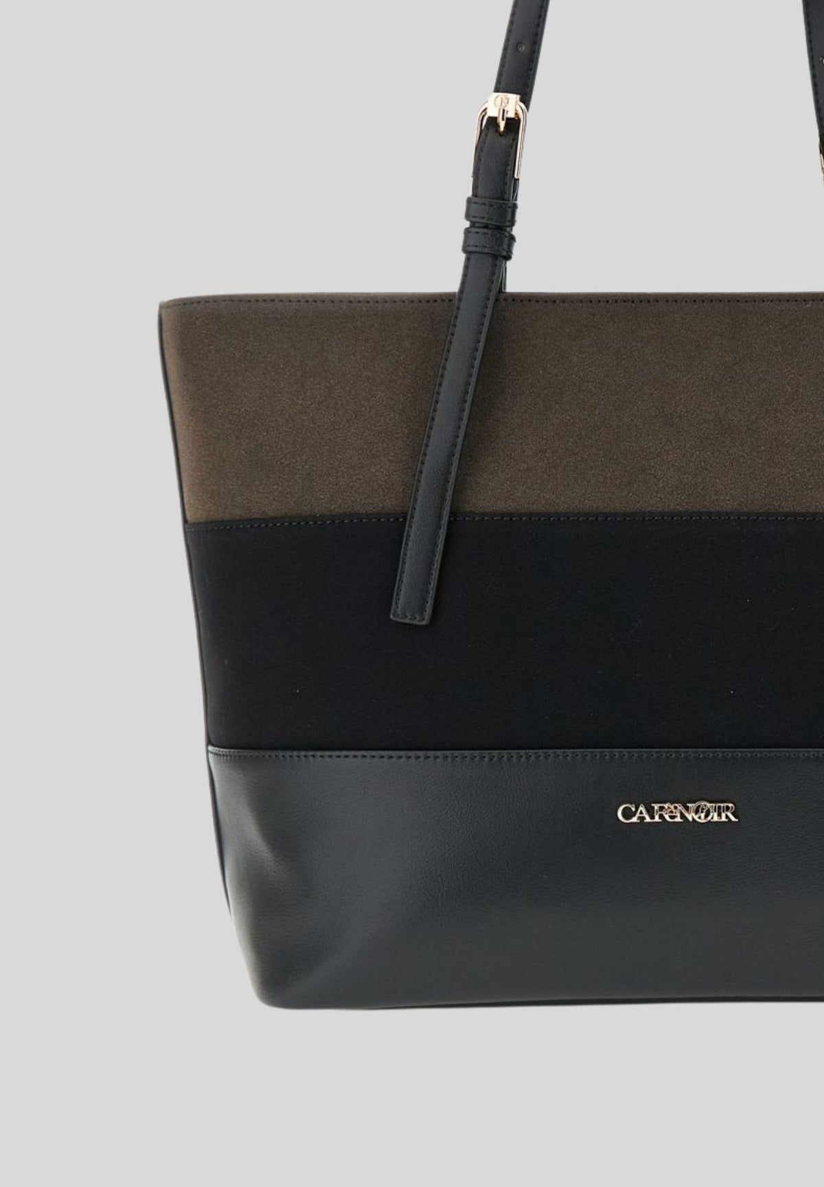 SHOPPING BAG EFFETTO SUEDE LAC3WB1105N Cafè Noir