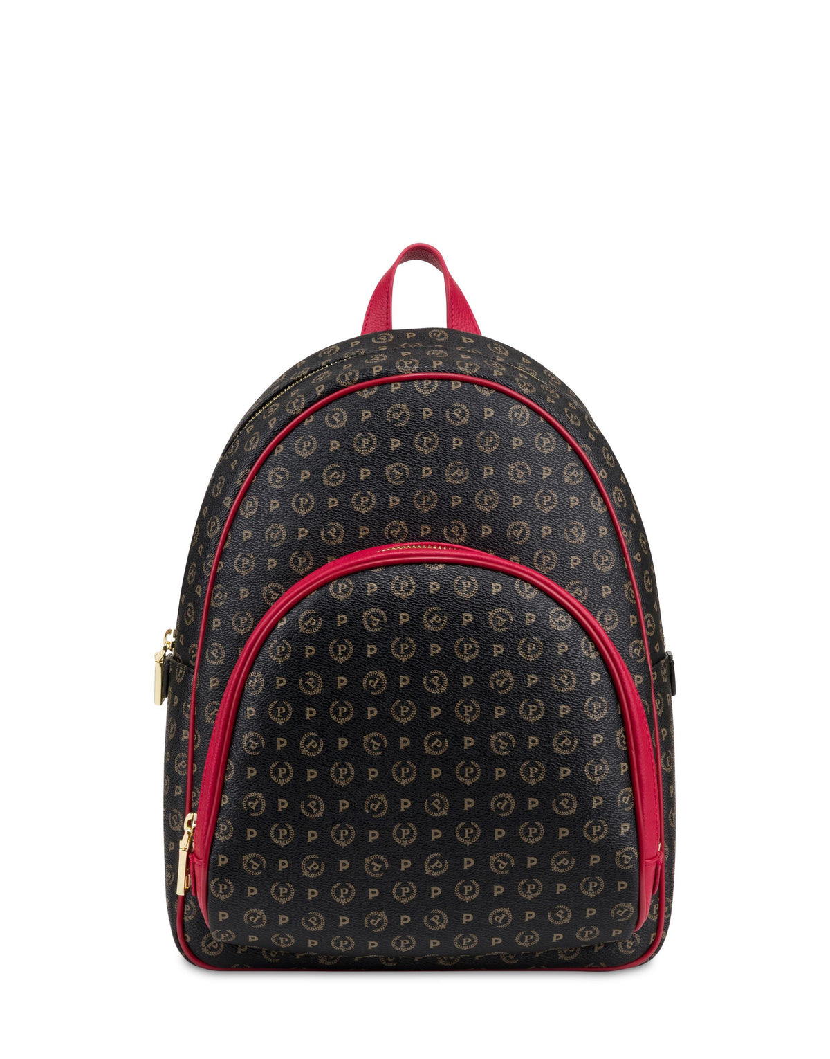 Hobo Bag Heritagein Soft Relief Nero/lacca Zaino con stampa logo all over TE8553PP0OQ1100B
