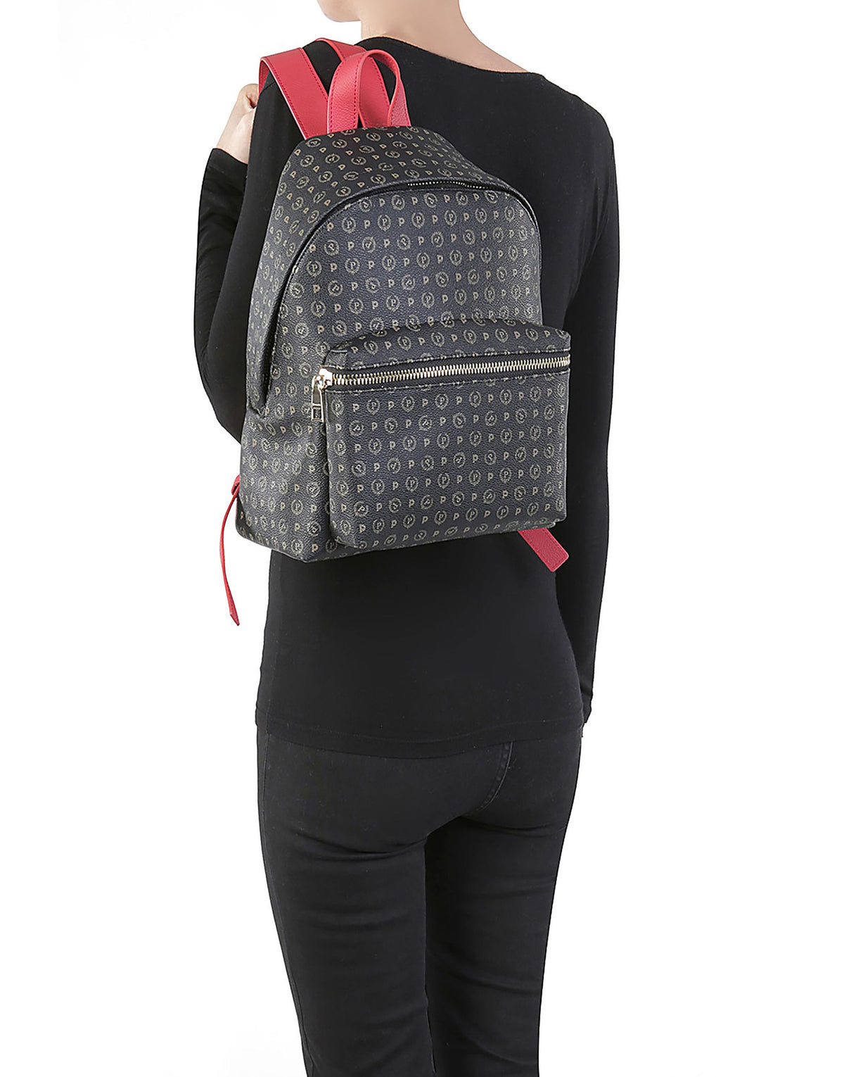 Zaino Heritage Logo Classic Nero/lacca Zaino "Linea Heritage" monogram iconico TE8412