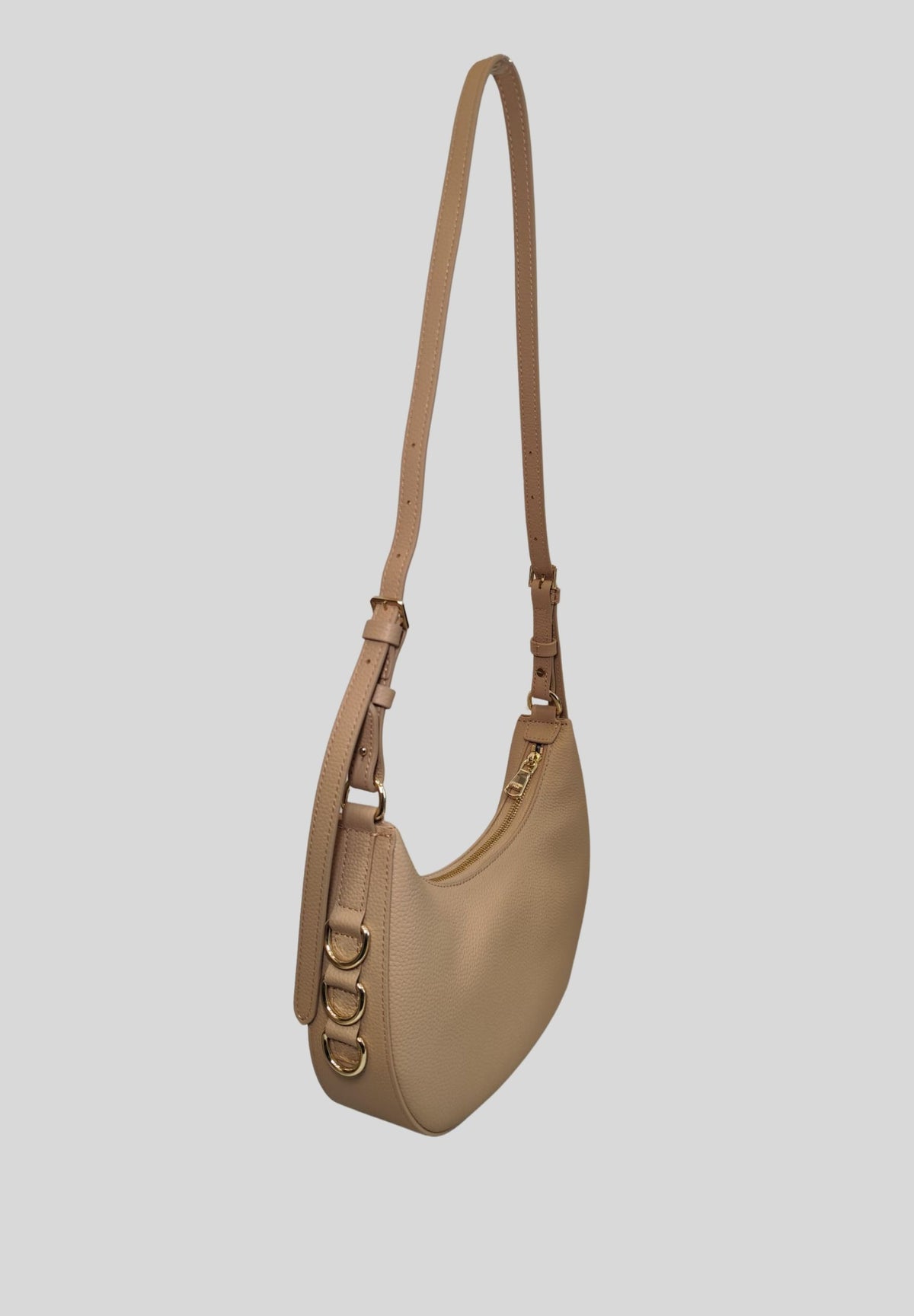 Borsa a mezza luna in pelle 8B0310L001