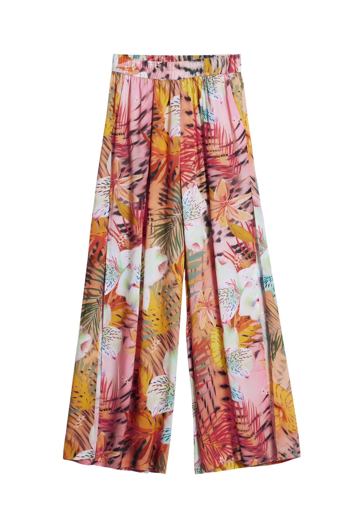 Pantalone fluido fantasia tropicale 26SWPW56