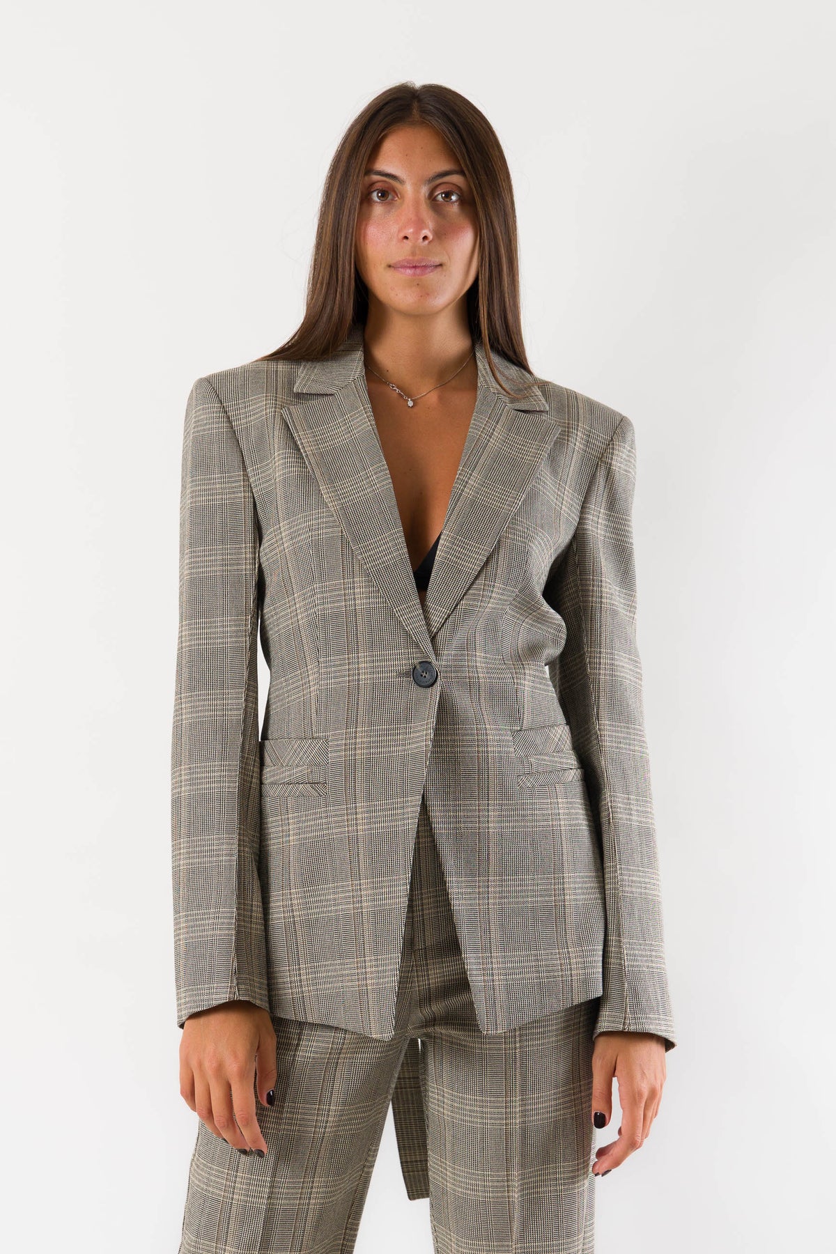 Giacca check Patrizia Pepe 8S0040C8003