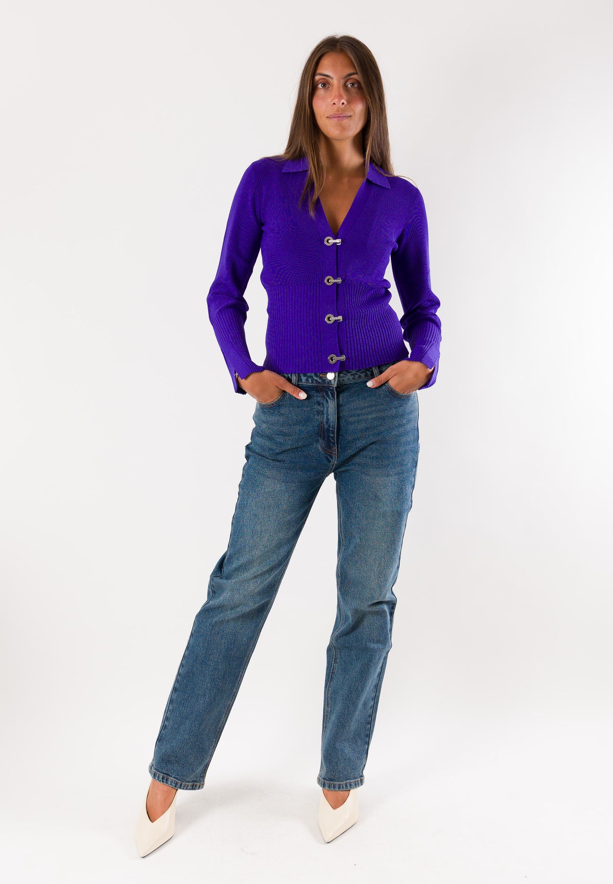 Cardigan con ganci Patrizia Pepe 8K0164KK003