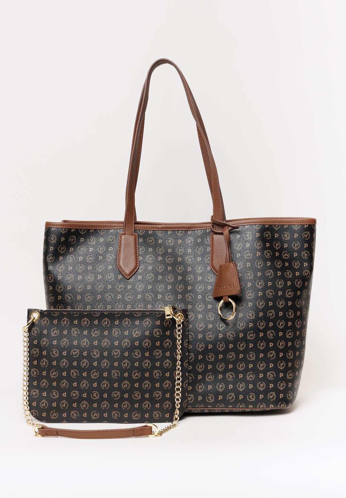 Shopper monogram con pochette TE8427PP06Q1100DPVC NERO
