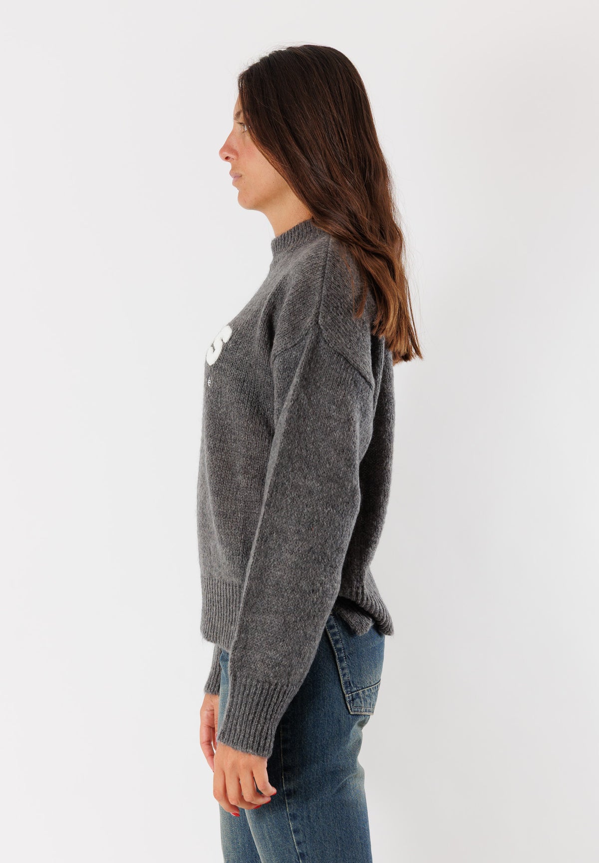 Maglia scritta "PARIS", calda e soffice 3M0915