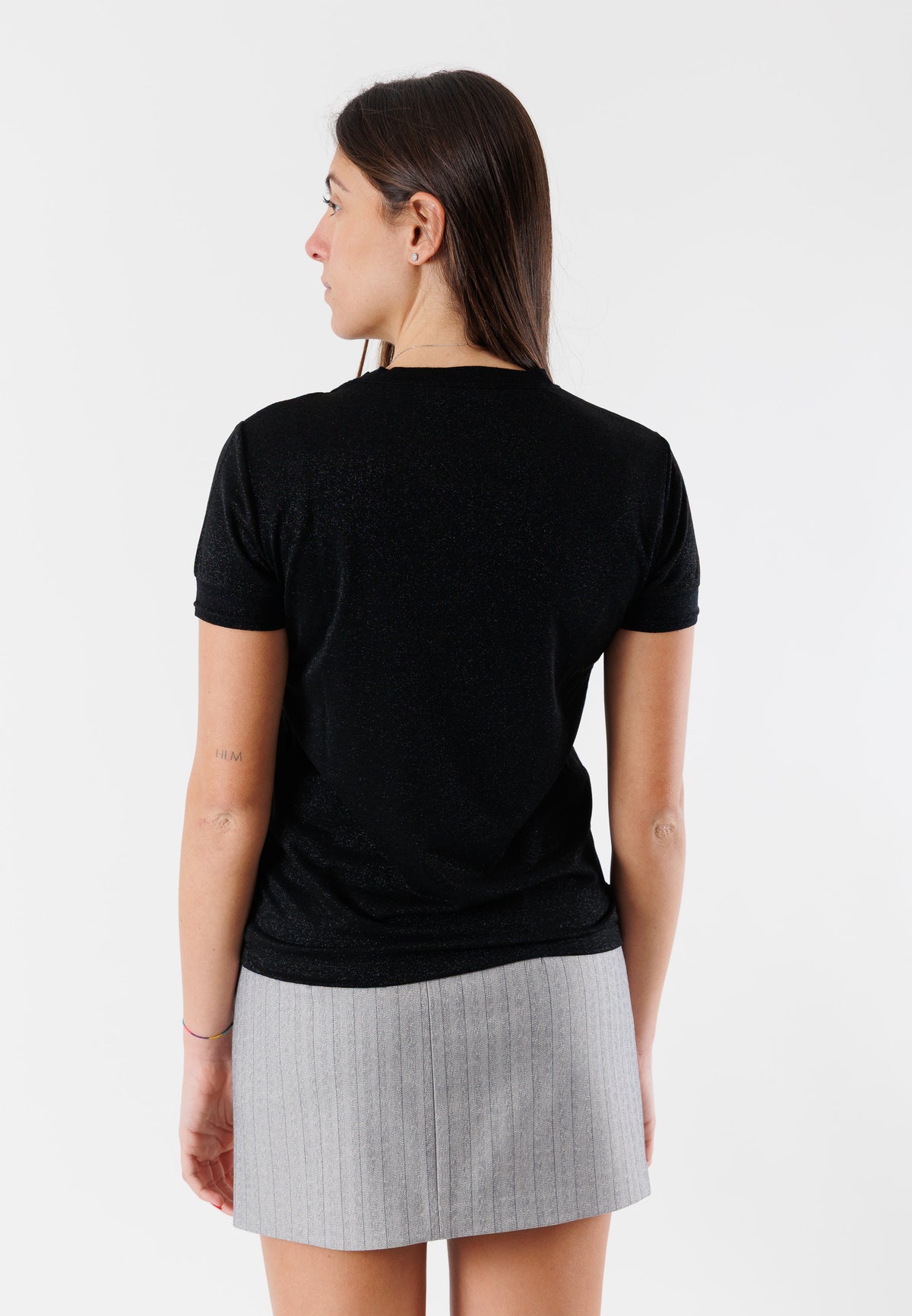PATRIZIA PEPE Women's black lurex fly sweater