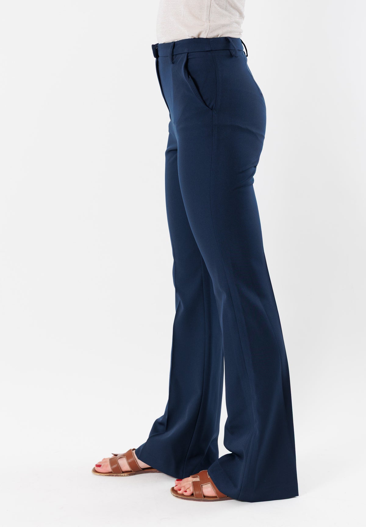 PE25044TEBLU - Trousers - MESANGE