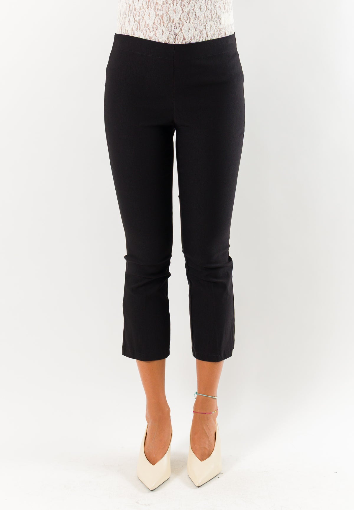 Pantaloni donna cropped elasticizzati AI26665