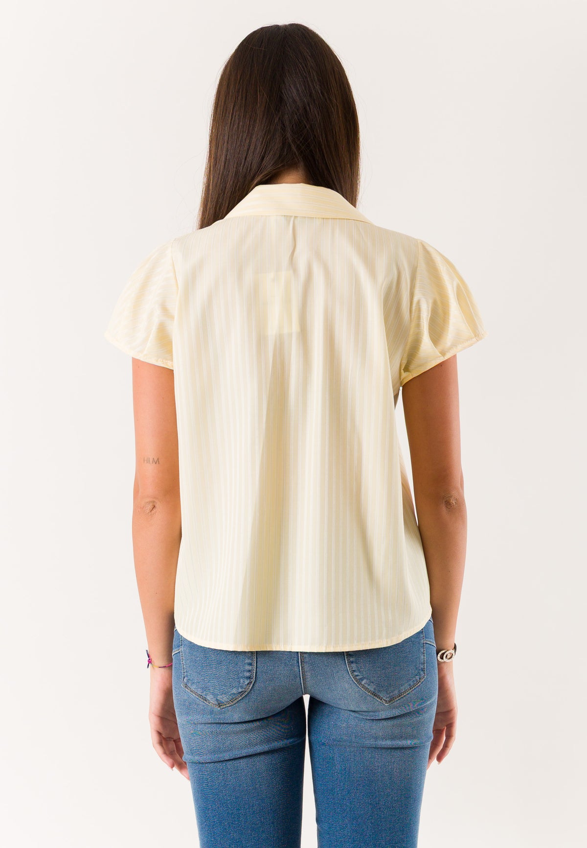 camicia maniche corte a righe PE26255