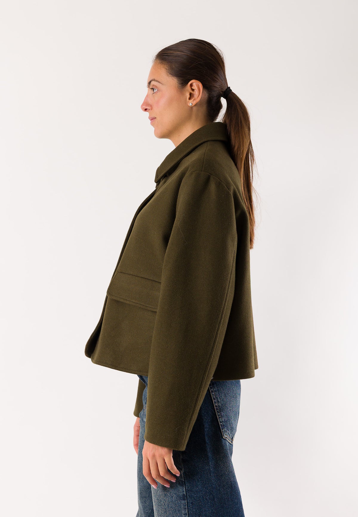 Mesange AI26616 giaccone corto oversize