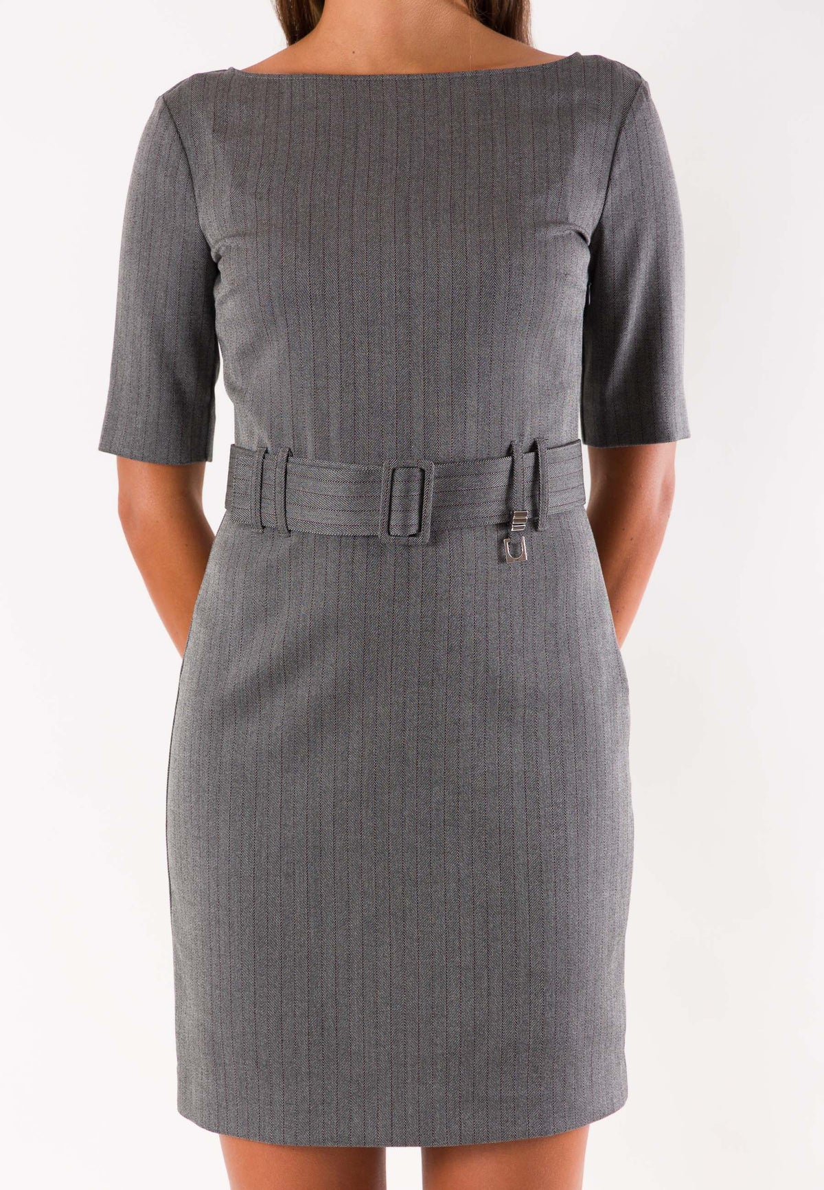 PATRIZIA PEPE Women's Herringbone Gray Dresses