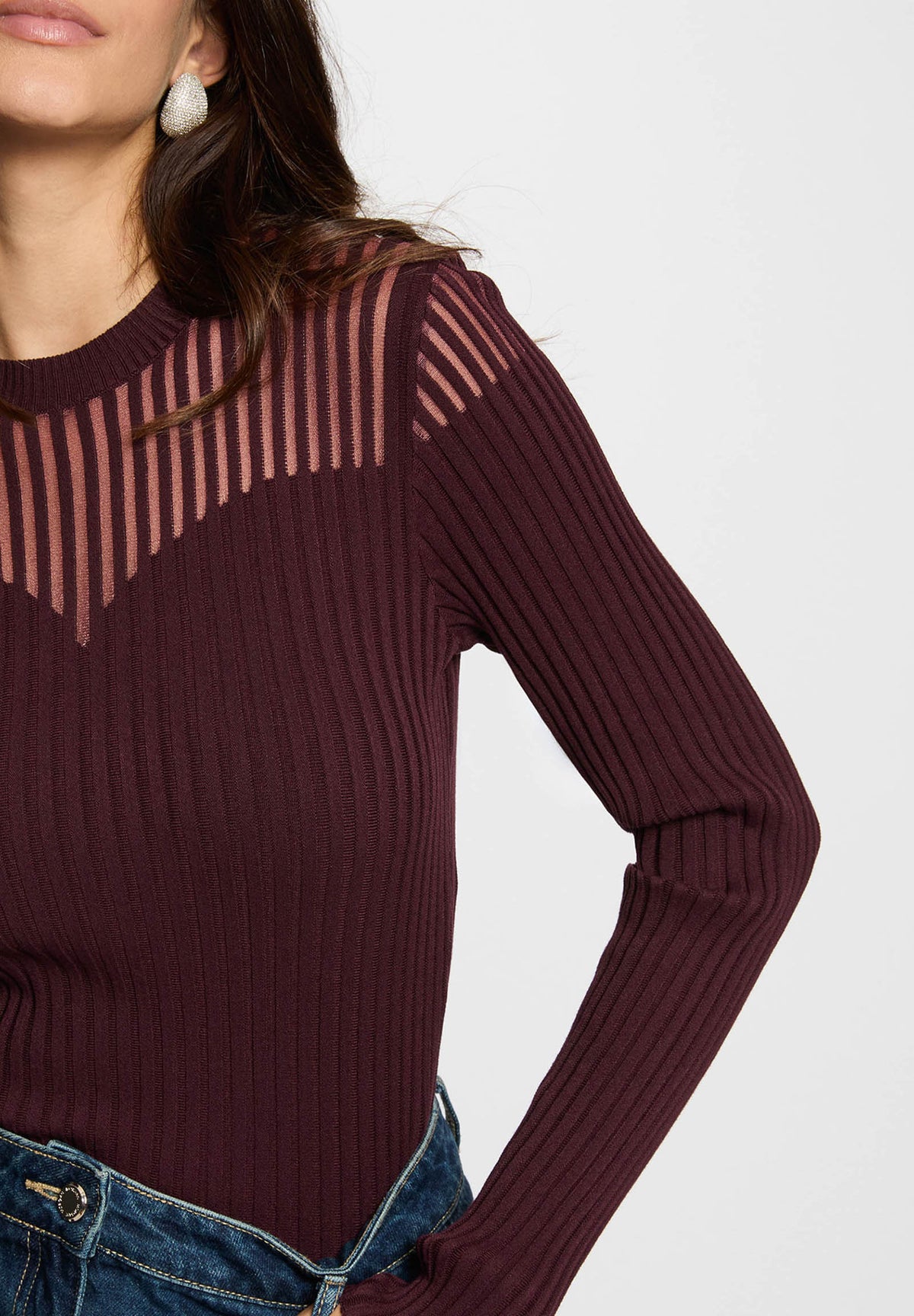MORGAN DE TOI Women's Sweater PRUNE