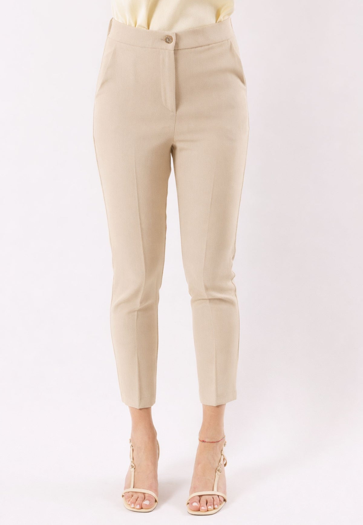 MESANGE Women's Beige Trousers