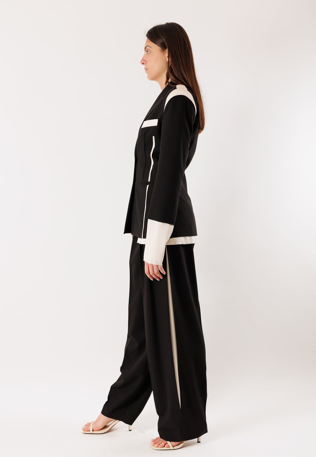 Giacca PATRIZIA PEPE Donna Black-Warm Ivory