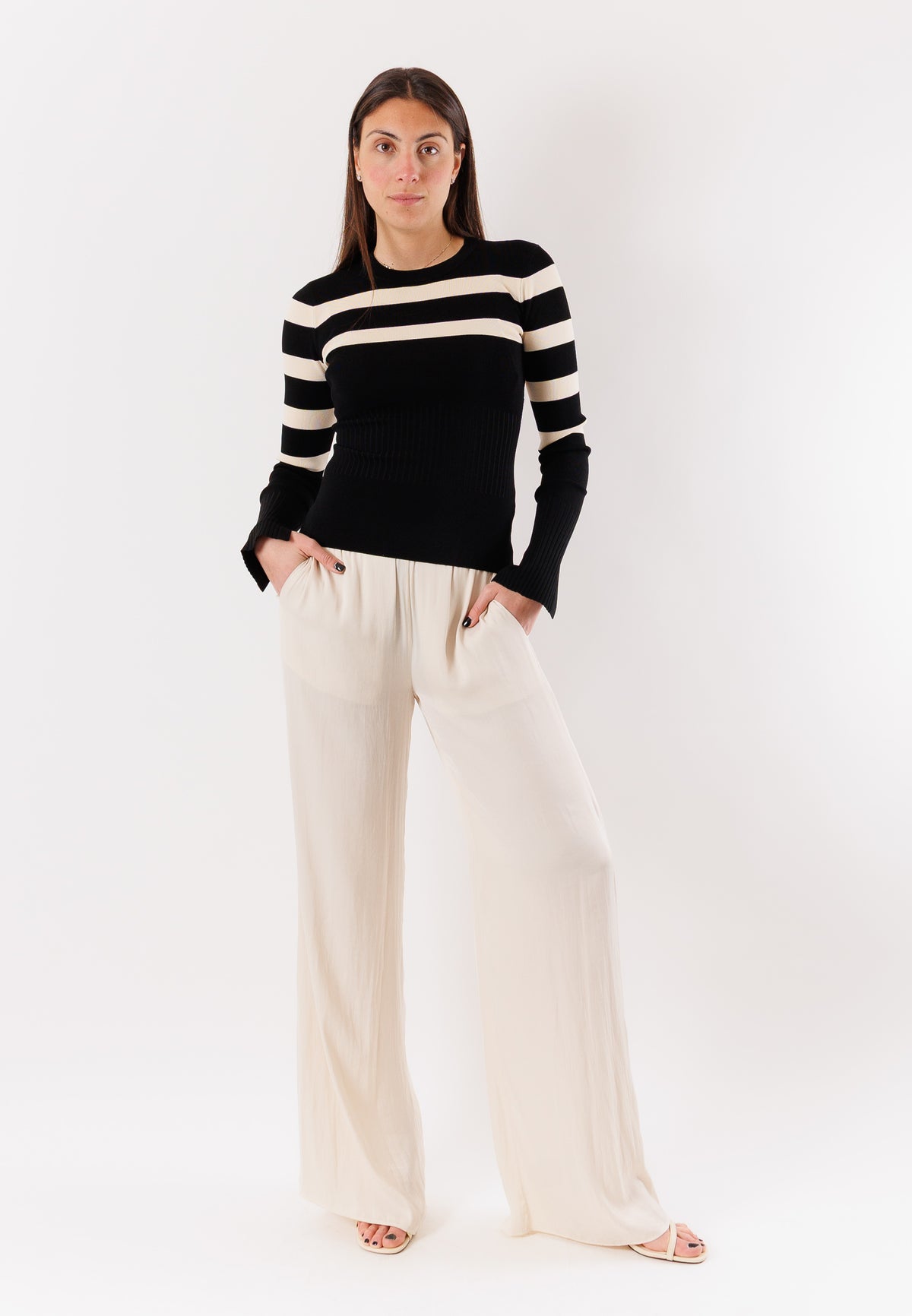 PATRIZIA PEPE Women's Sweater Black-ivory