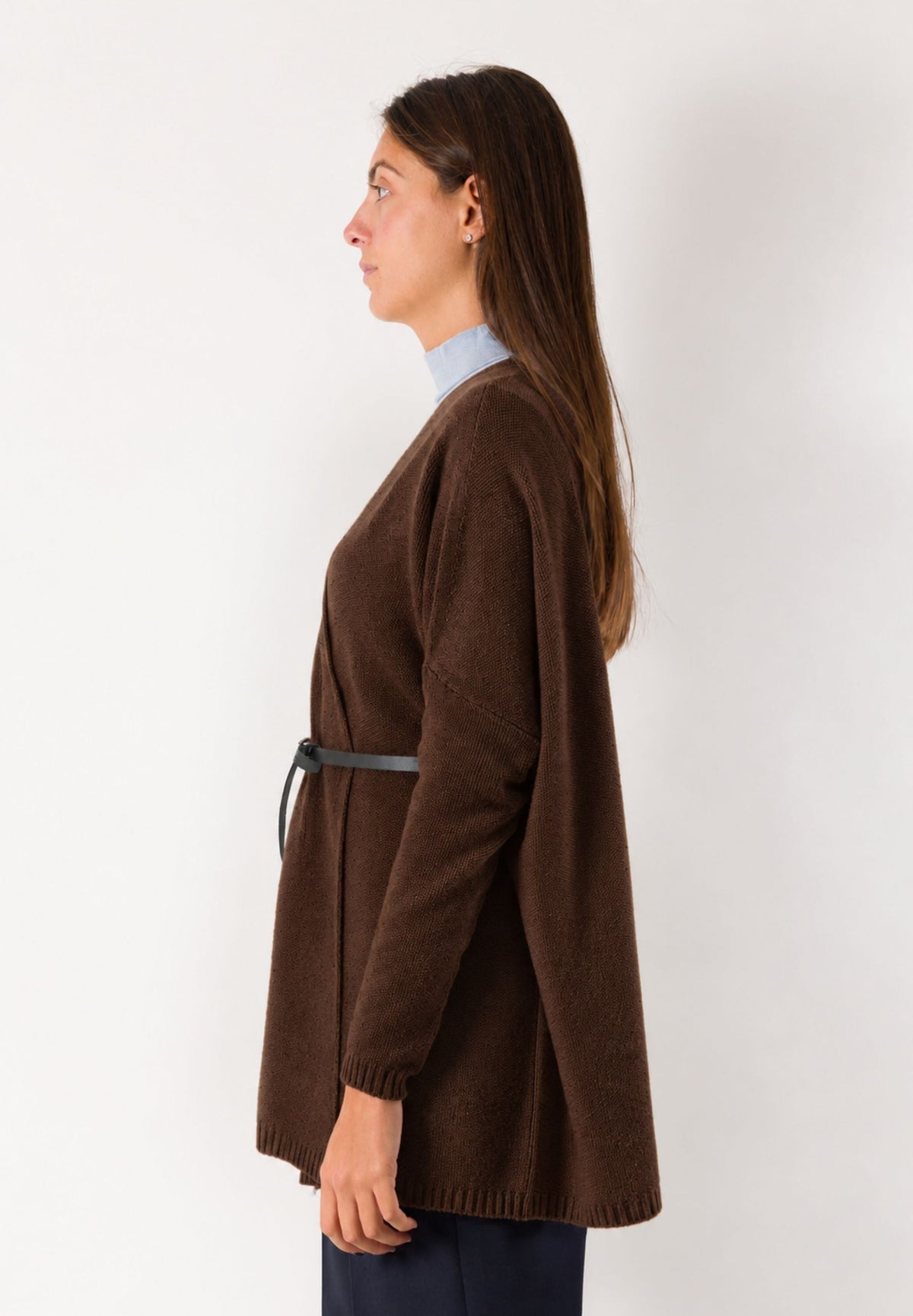 Cardigan incrociato con cintura 3M1745