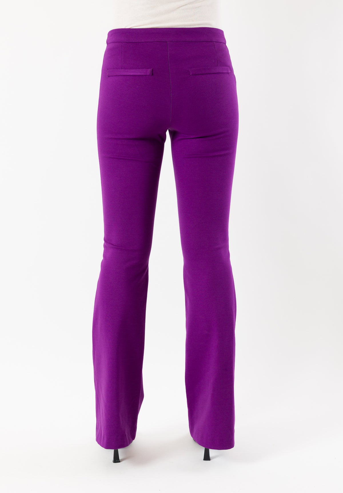 pantaloni a zampa punto milano AI25745