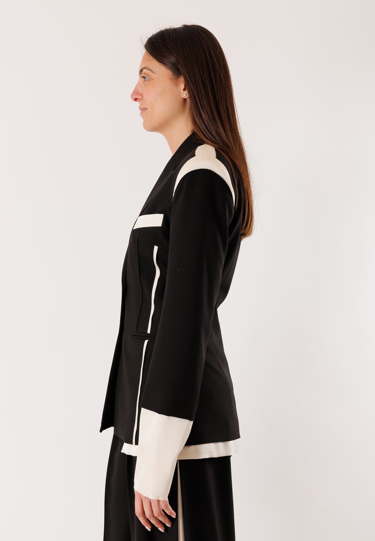 Giacca PATRIZIA PEPE Donna Black-Warm Ivory