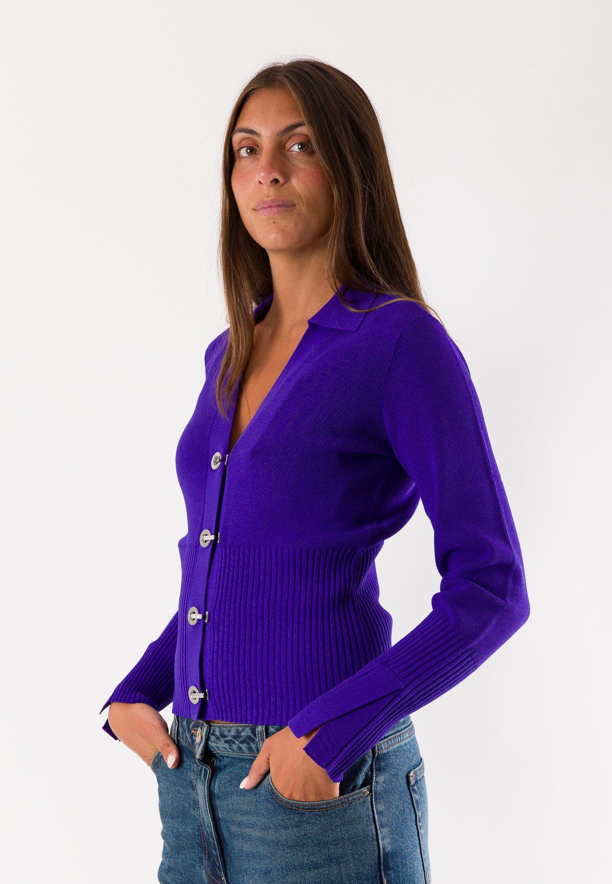 Cardigan con ganci Patrizia Pepe 8K0164KK003