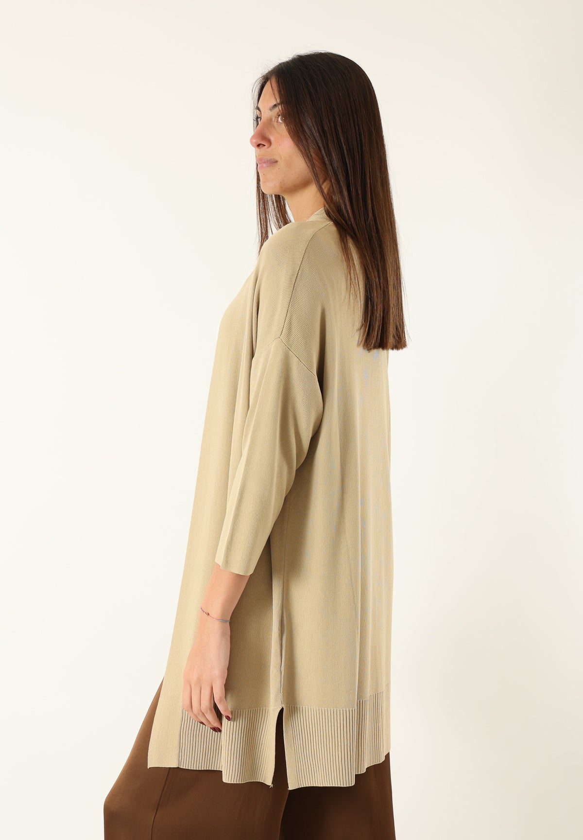 Cardigan Lungo in Maglia Leggera BY0800