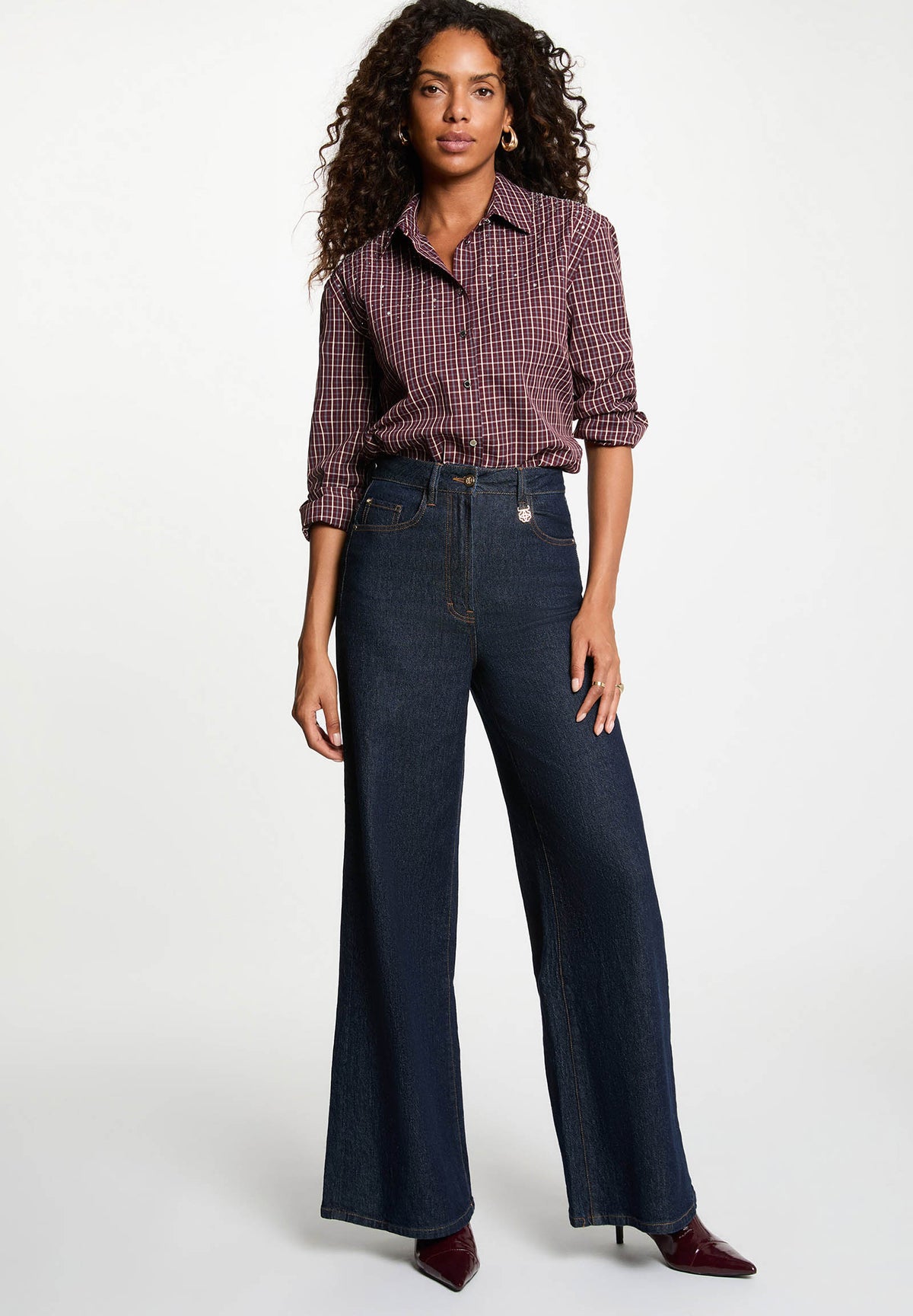 MORGAN DE TOI Women's Shirt BURGUNDY