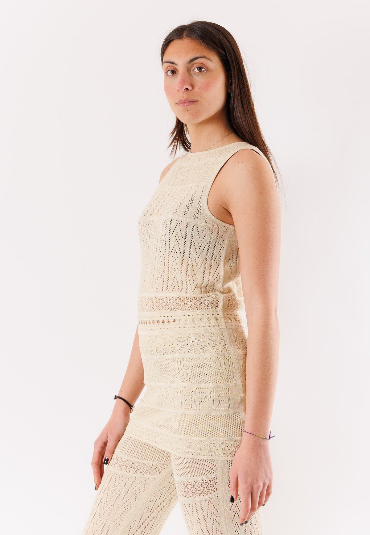 Maglia PATRIZIA PEPE Donna Summer cream lurex