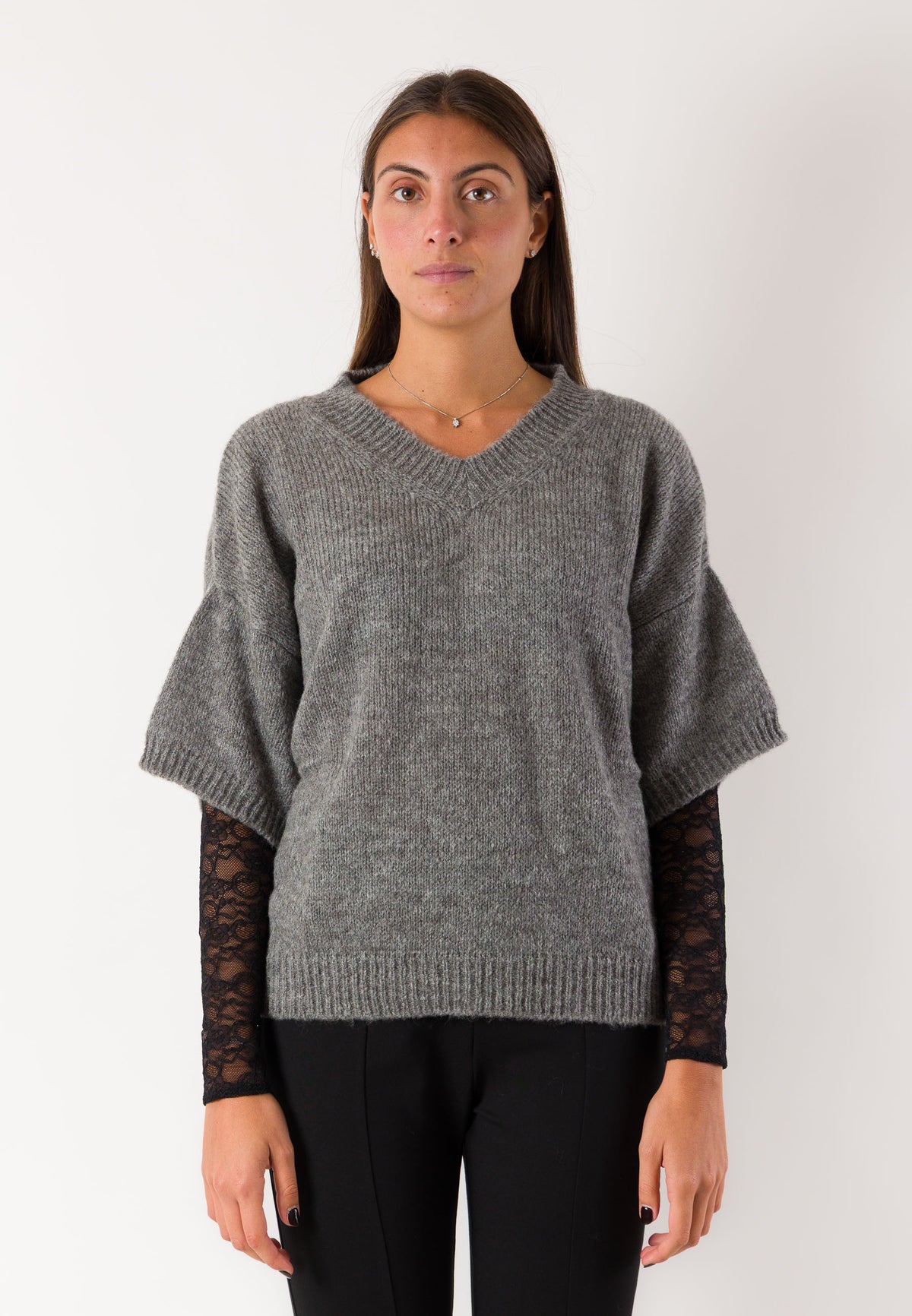Kontatto 3M1813 maglia oversize scollo V