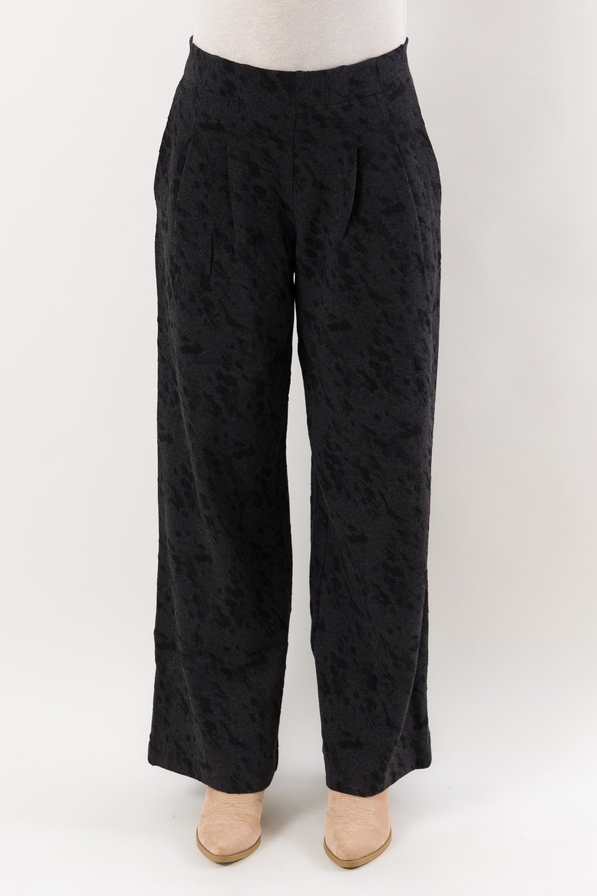 Pantaloni ampi fantasia jacquard D52526