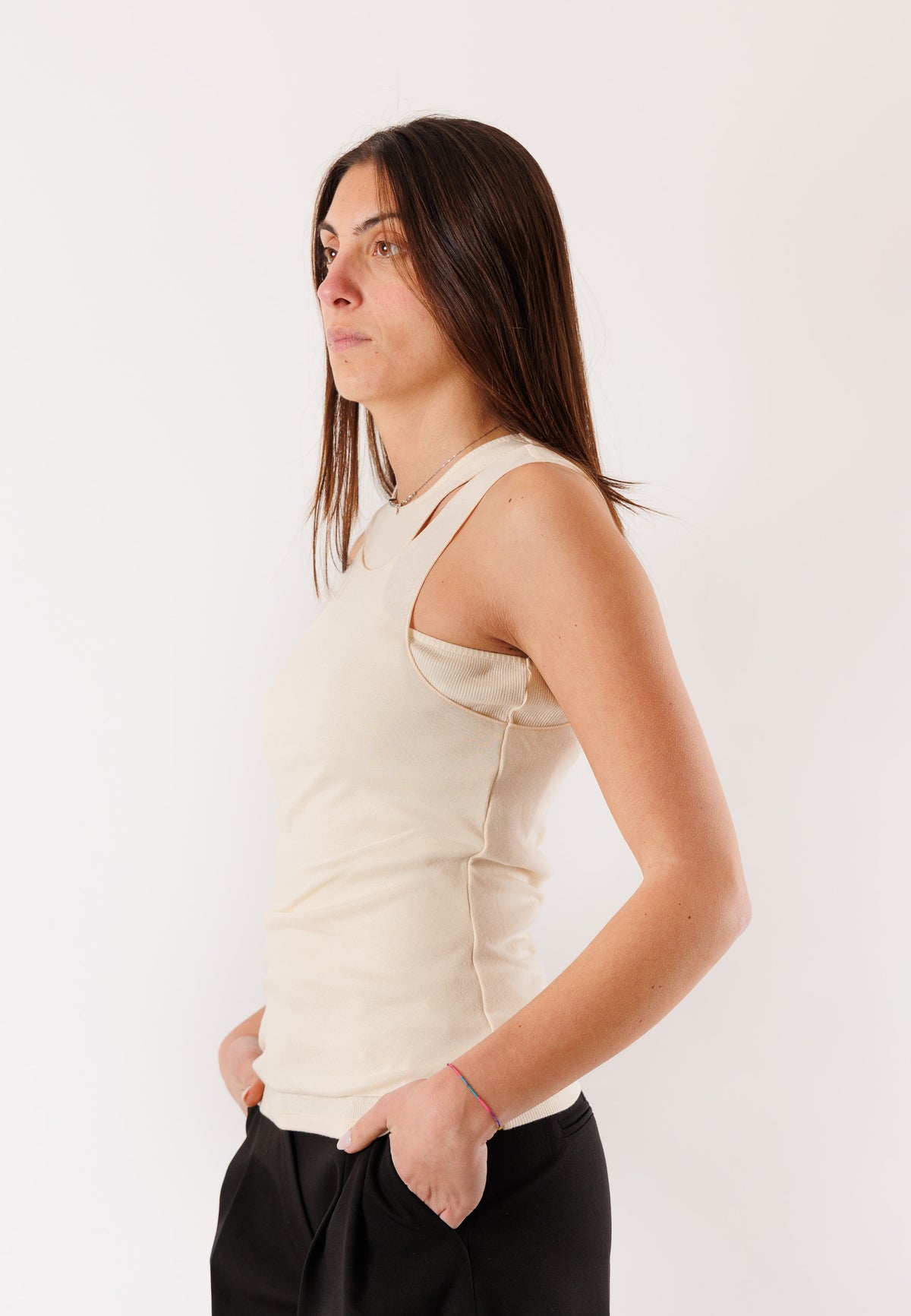 Patrizia Pepe Women's Top Warm Ivory