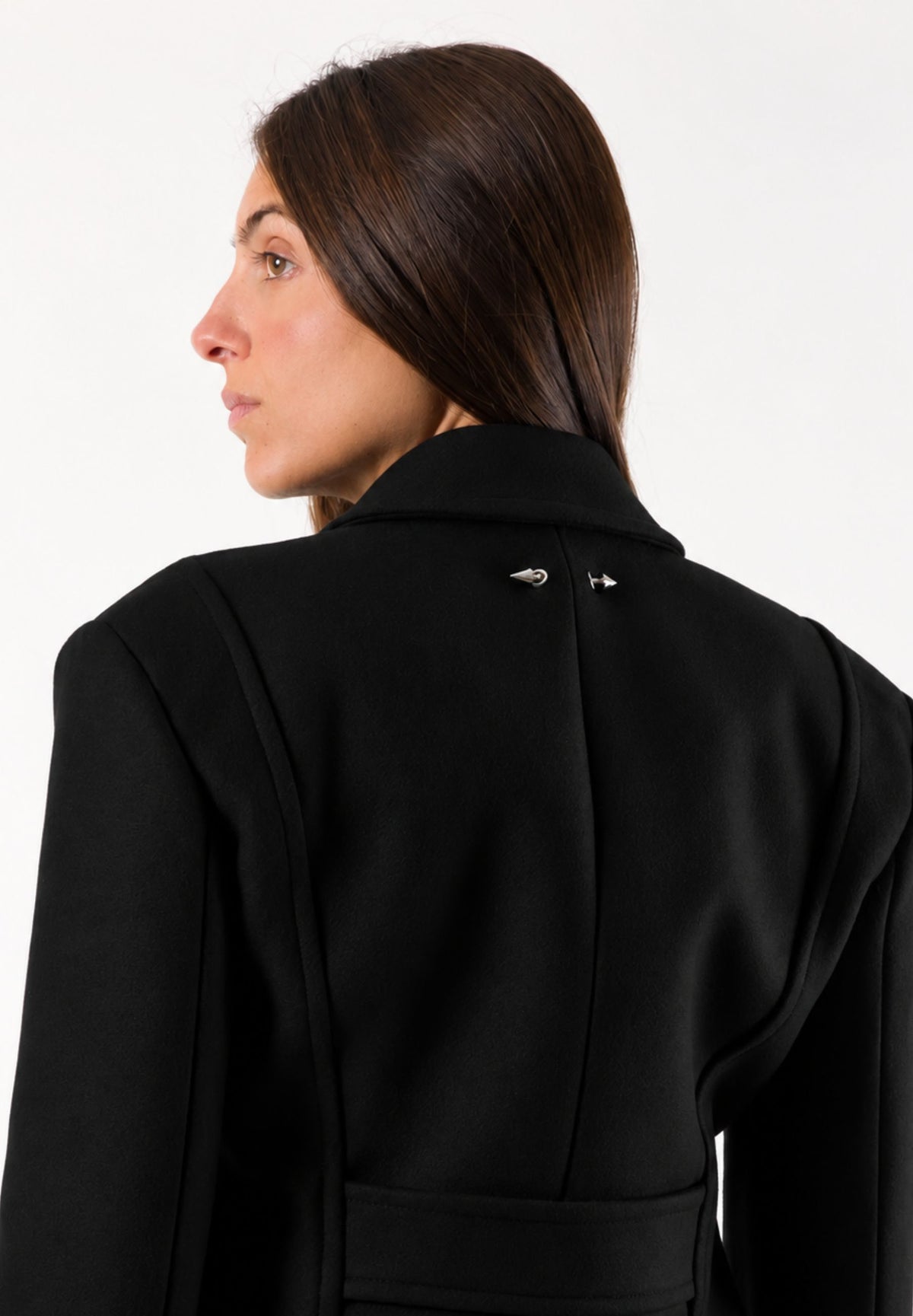 Patrizia Pepe 2O0095 Cappotto lungo doppiopetto