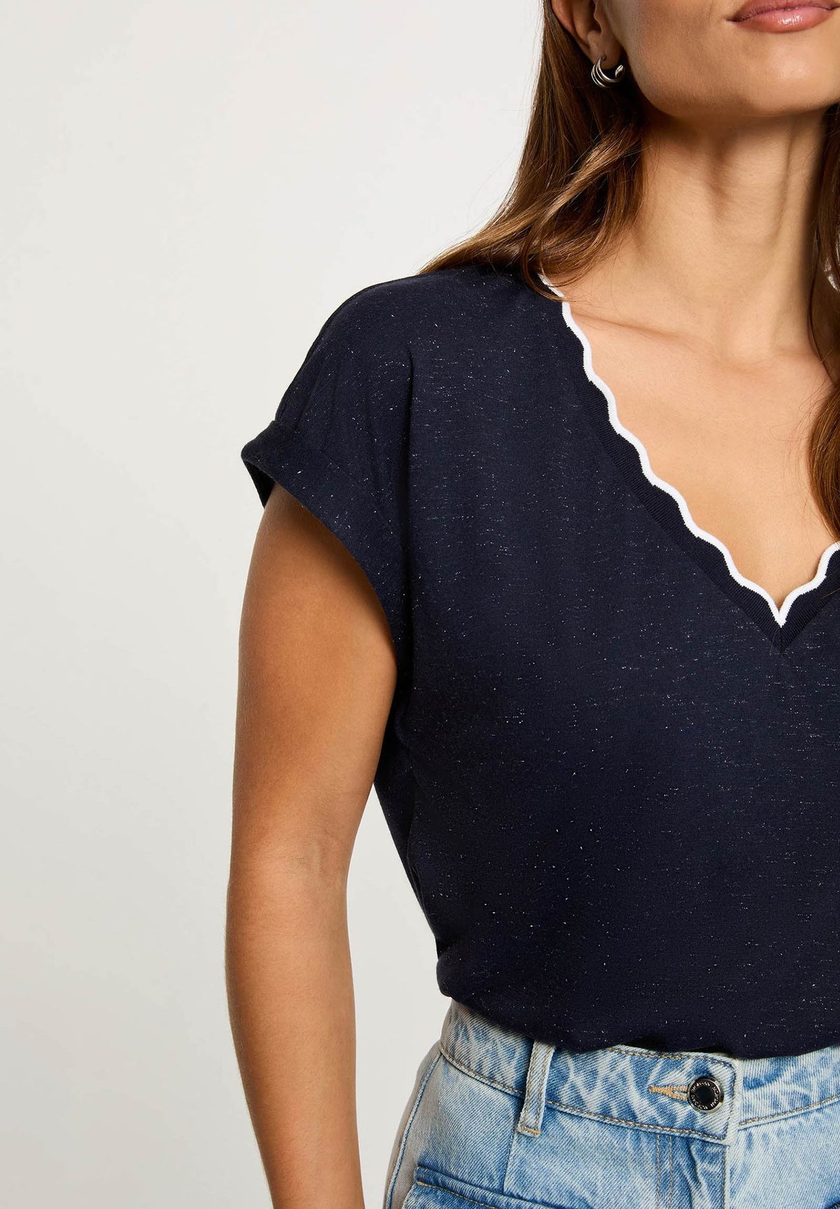 MORGAN DE TOI Women's T-shirt NAVY BLUE