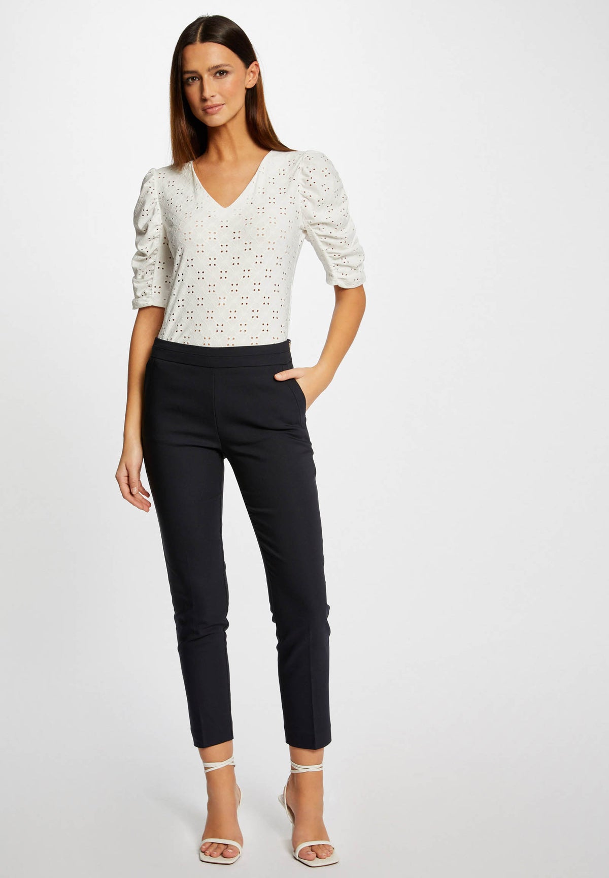 MORGAN DE TOI Women's Trousers NAVY BLUE