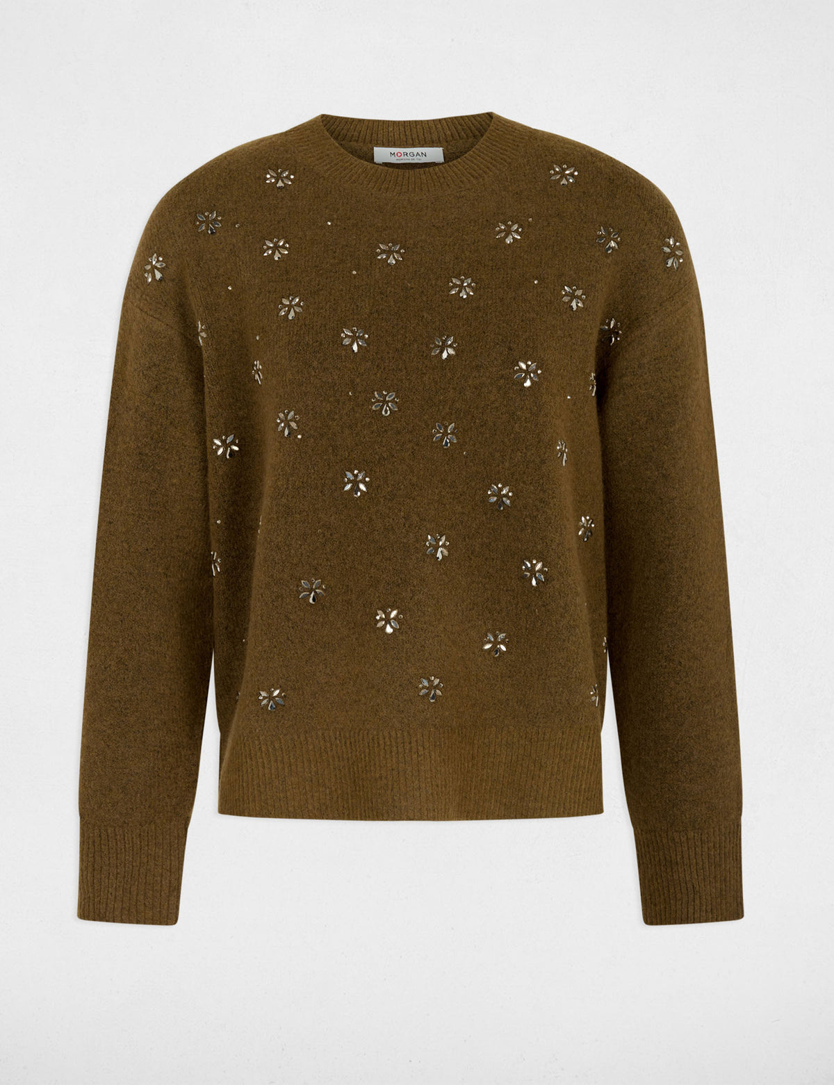 Morgan MALIZO maglia strass floreali