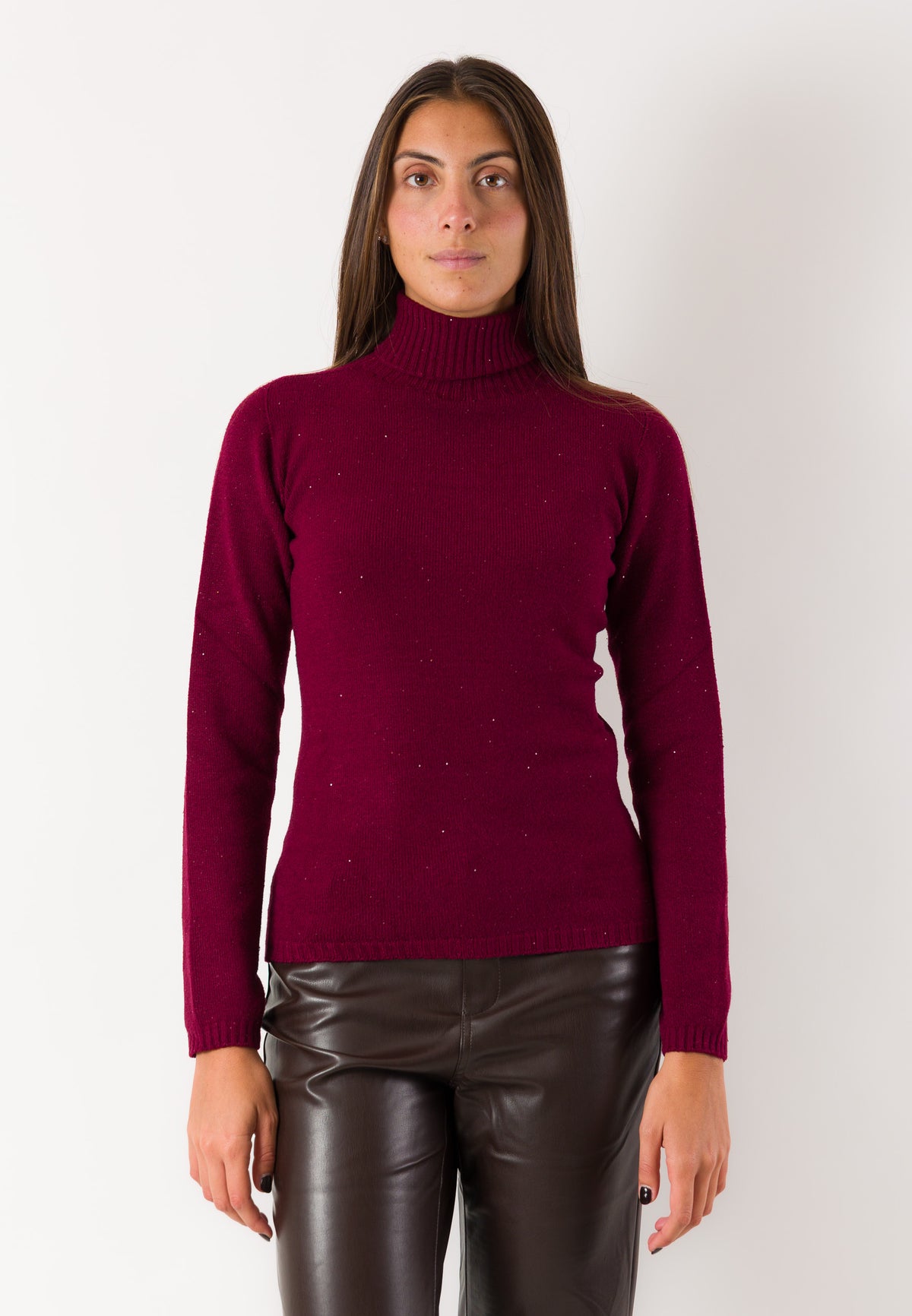 Pull dolcevita essenziale aderente 3M1747