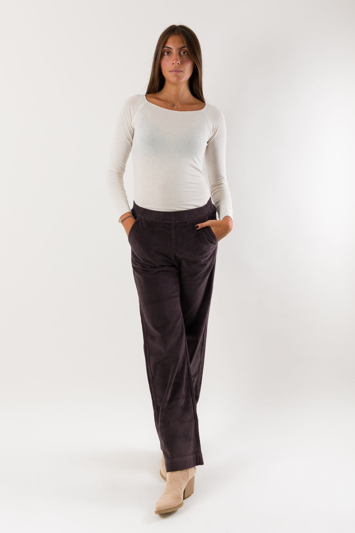 DEHA Women's Trousers COCOA BROWN
