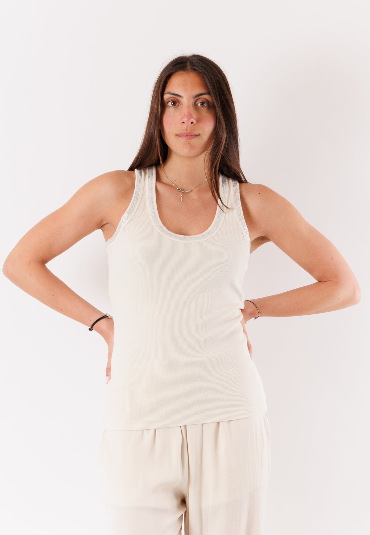 PATRIZIA PEPE Women's Fade Ivory Top