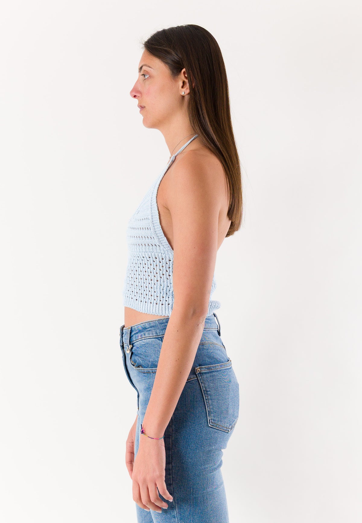top corto con ricami A24183