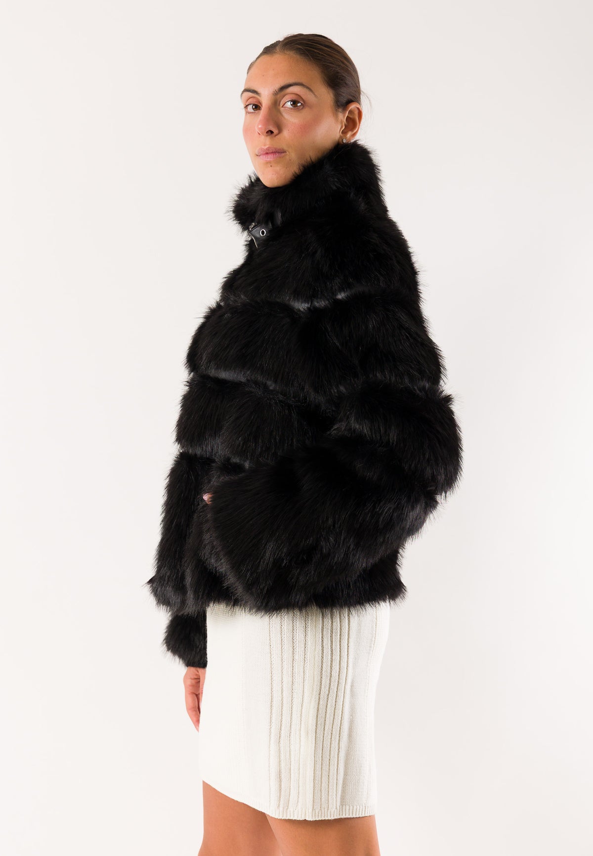 Patrizia Pepe 2O0185 eco-pelliccia cropped