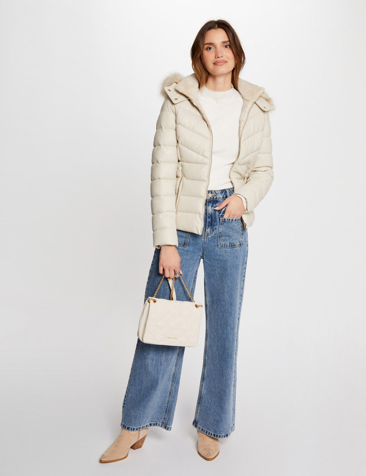 MORGAN DE TOI Women's Down Jacket IVORY